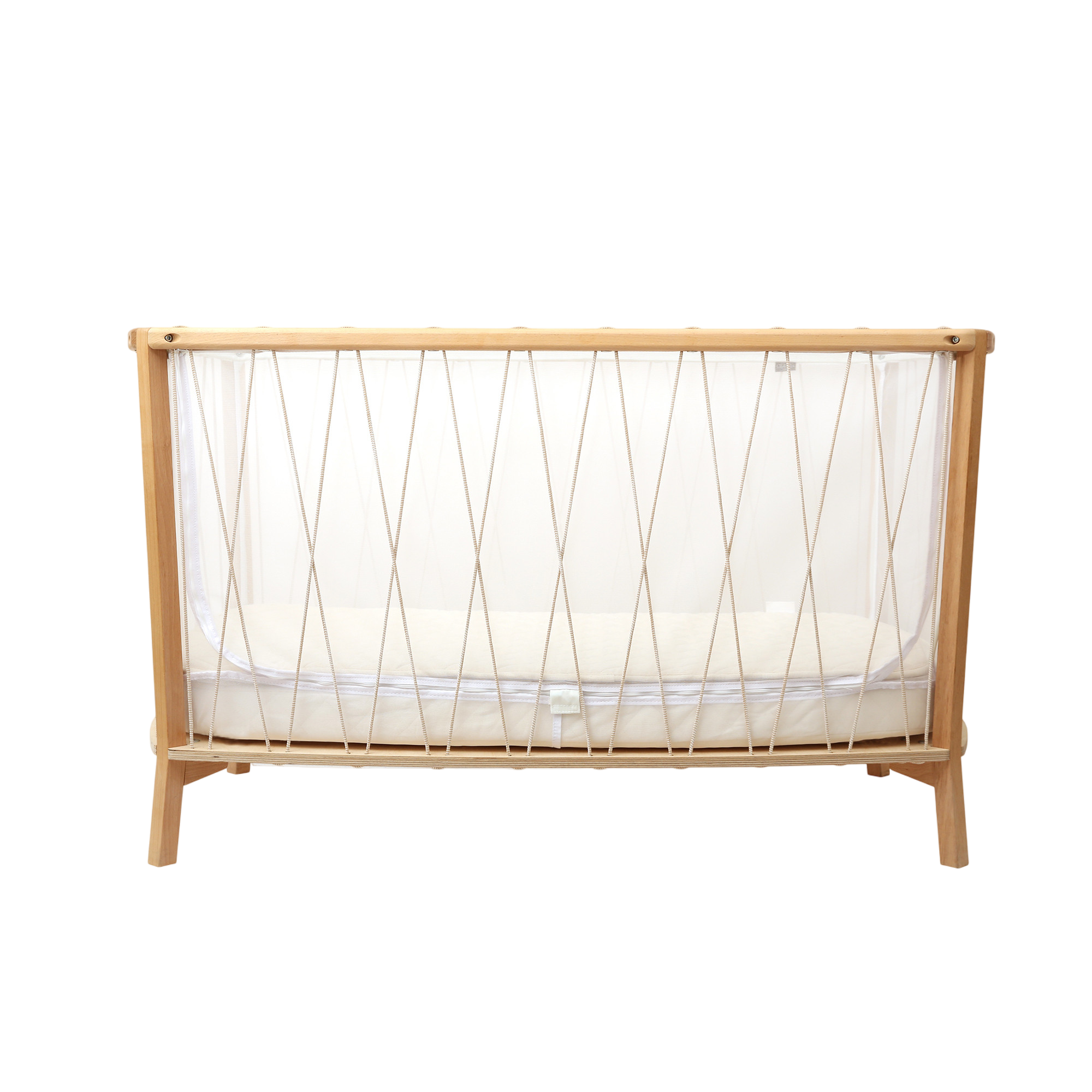 Babybett KIMI Kit 120 mit Matratze & Matratzenauflage Organic Desert