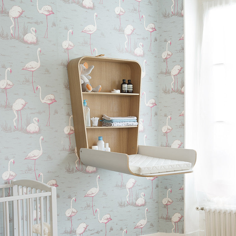 Wall-mounted changing table NOGA White
