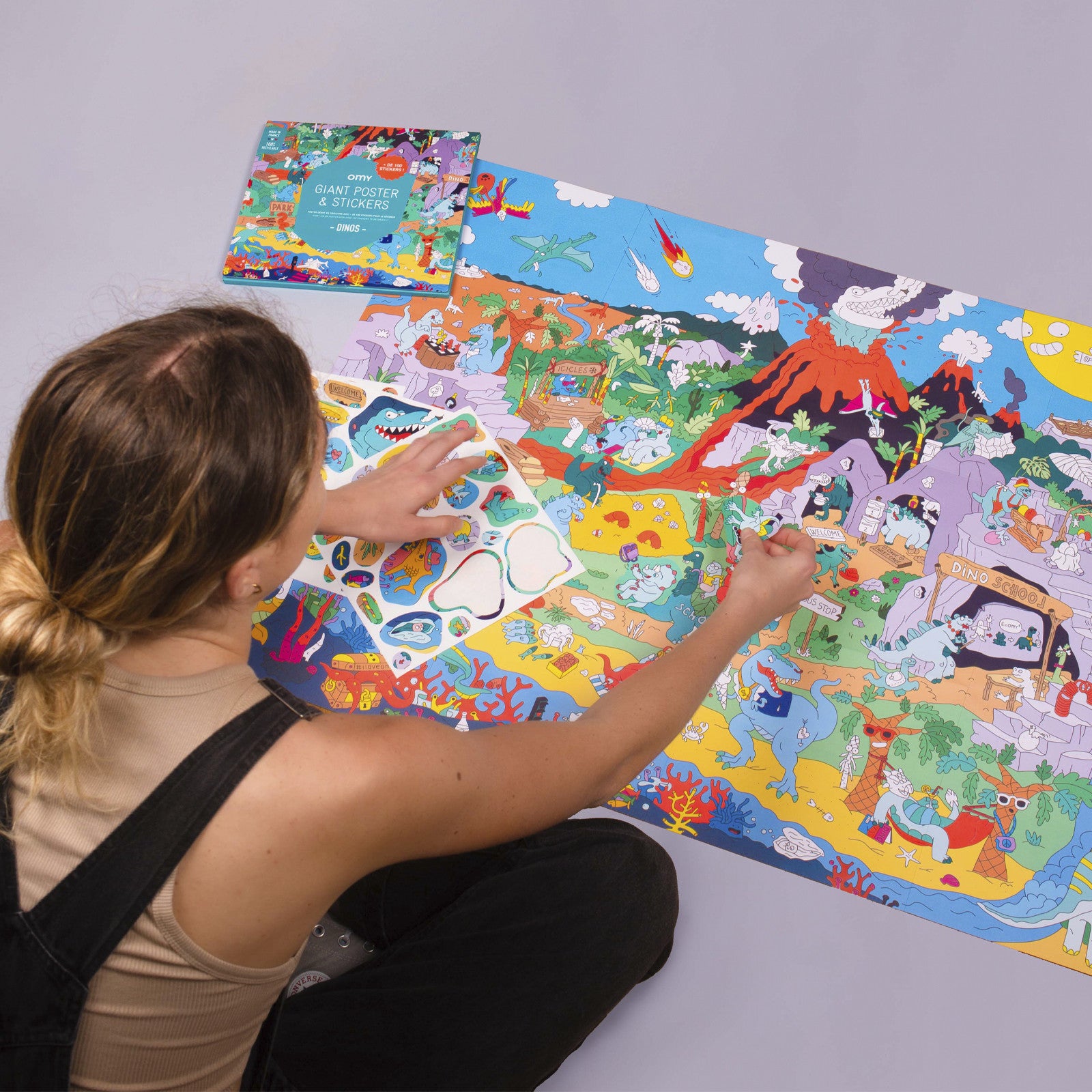 Poster & Sticker Dinos Cherche & Trouve