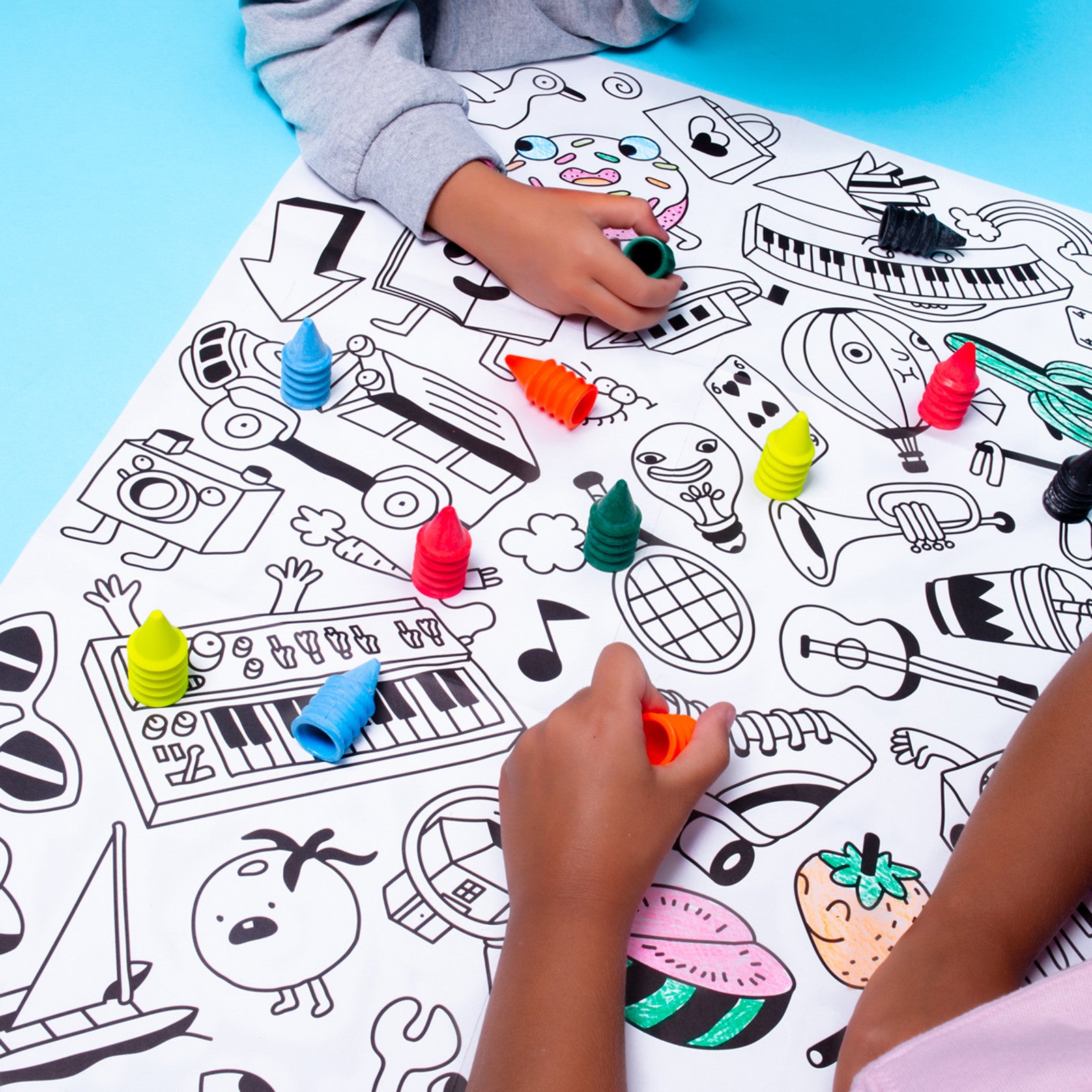 Wax crayons Fluorescent