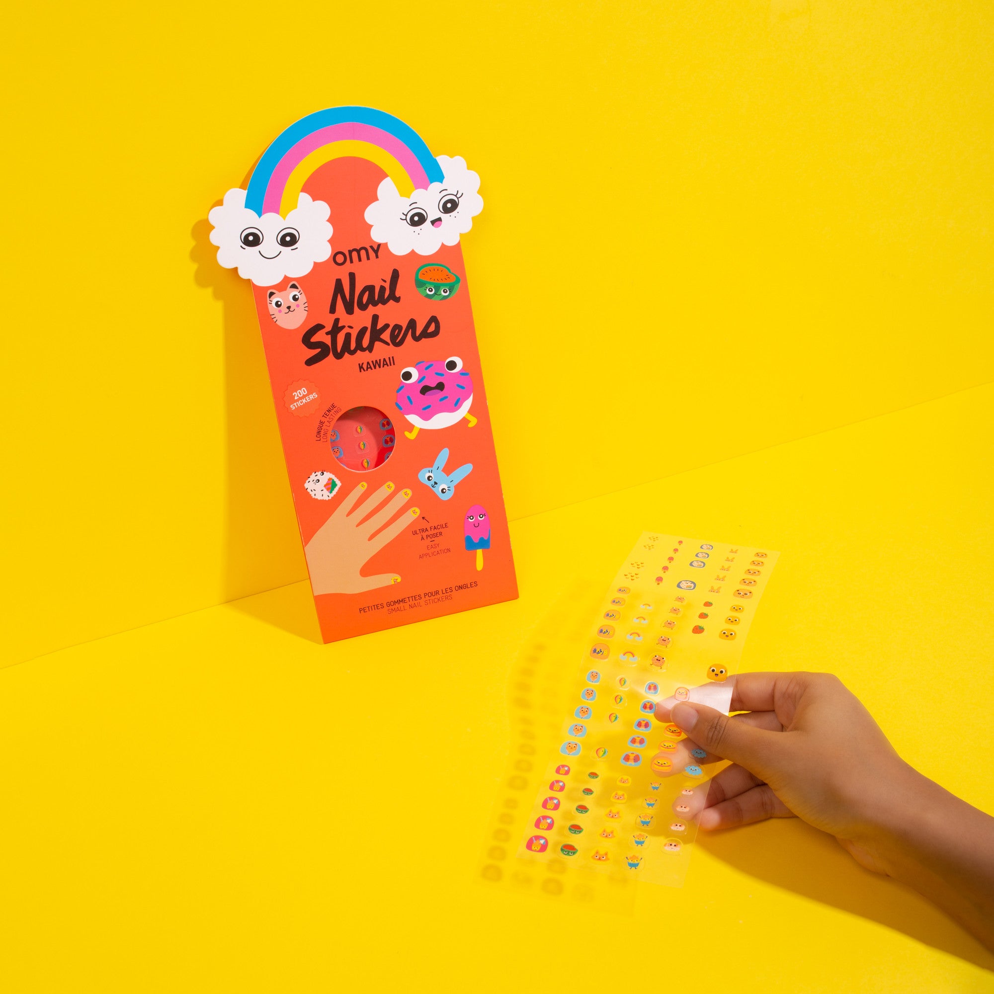 Stickers pour ongles Kawaii OMY