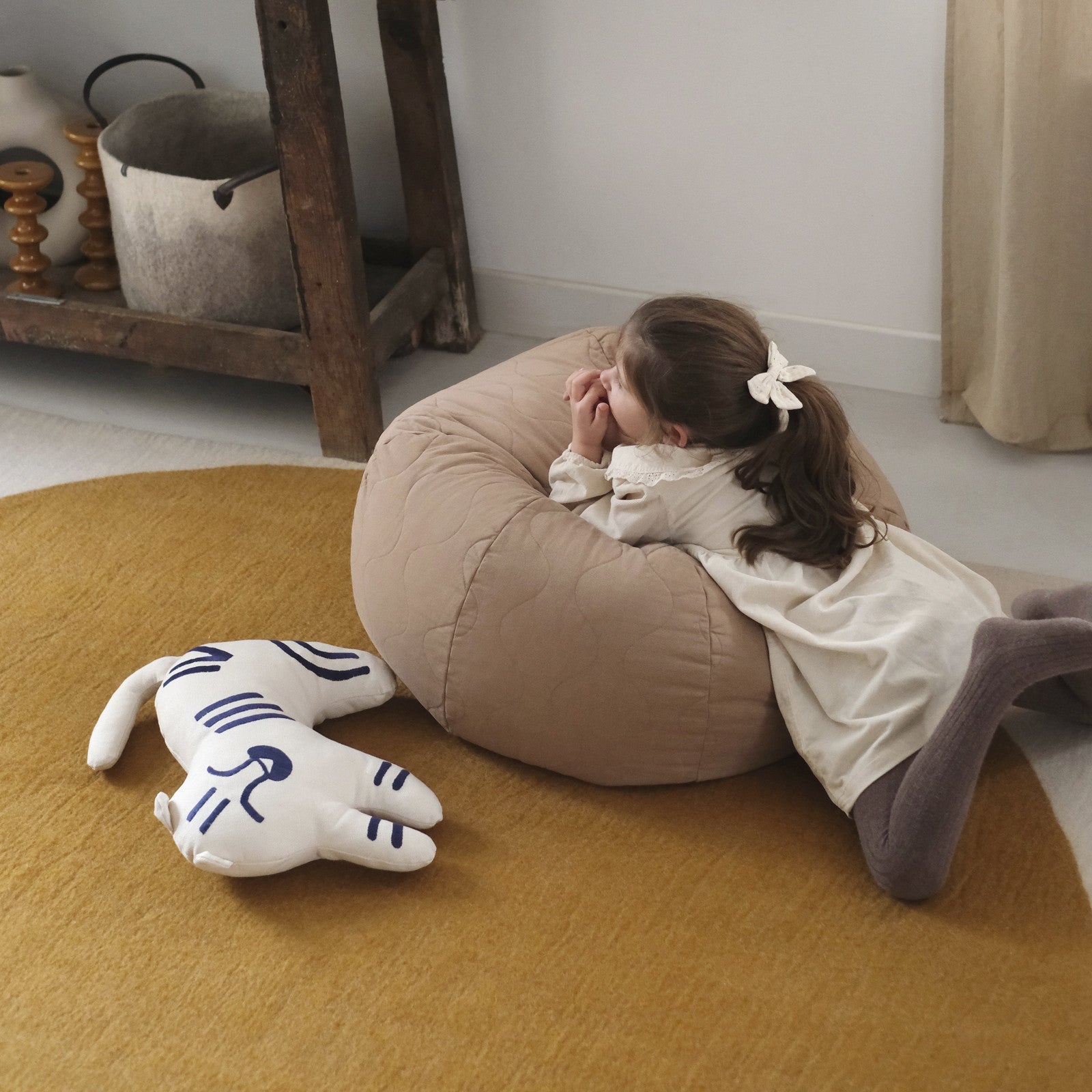 Kissen Tiger Blue Natural