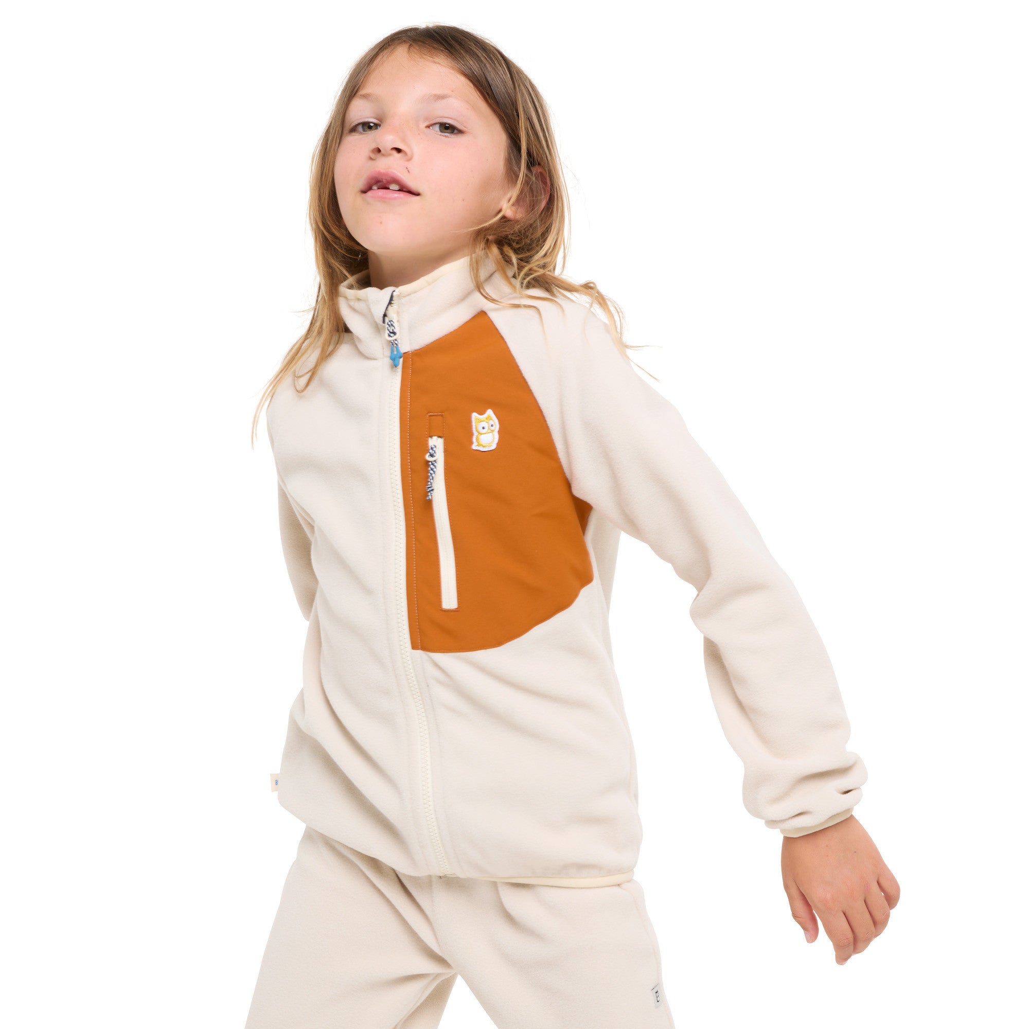 Veste polaire Bio Avan Teddy Almond