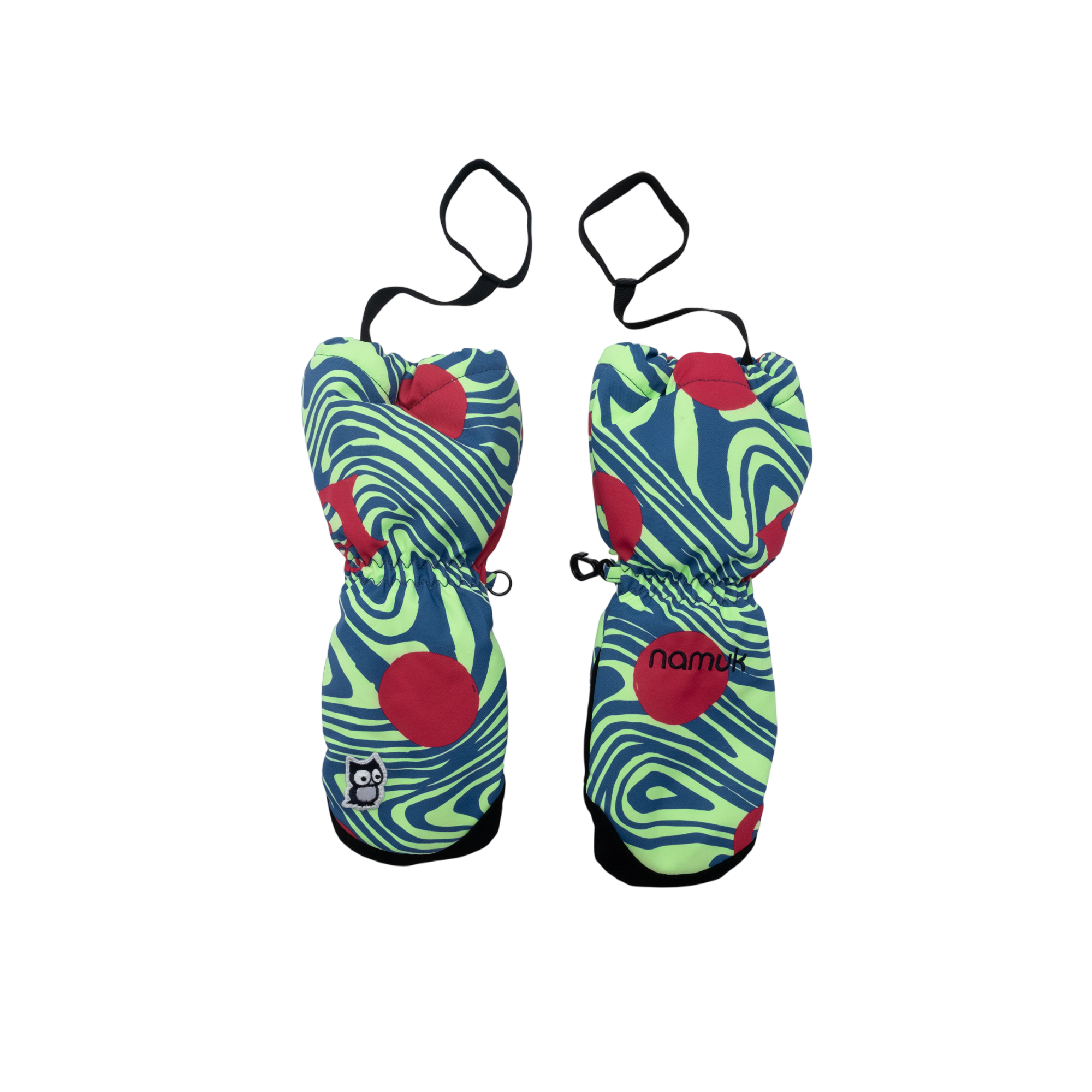 Fäustlinge Statement Legna polka" Blue marin"