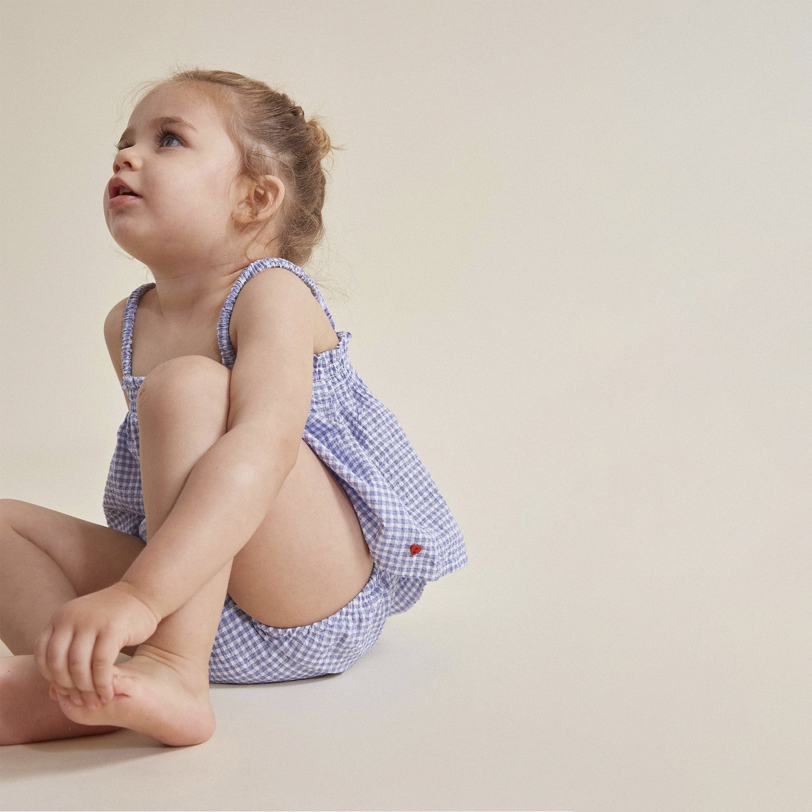 Baby Culotte Gingham Royal Blue