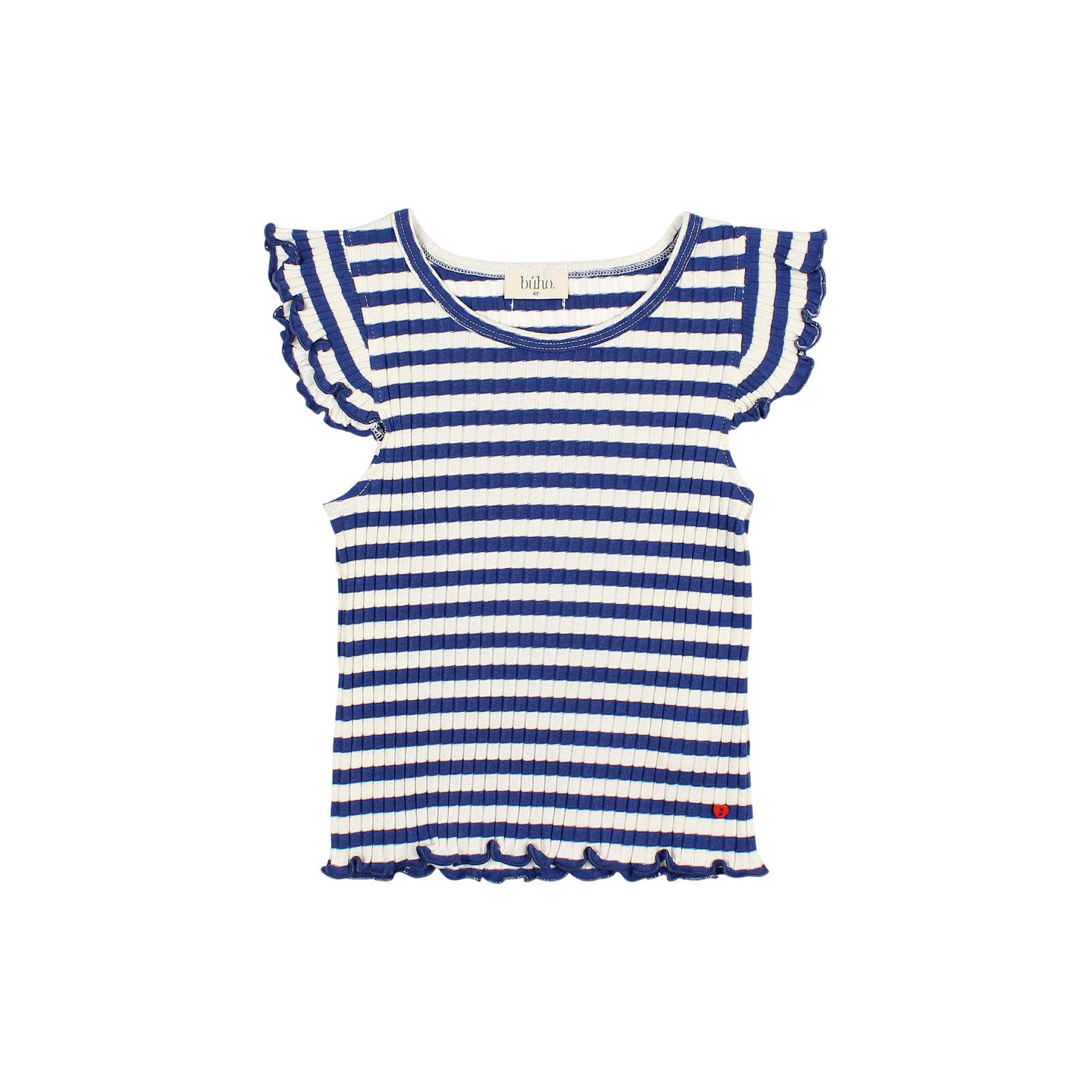 Top Fancy Rib Royal Blue