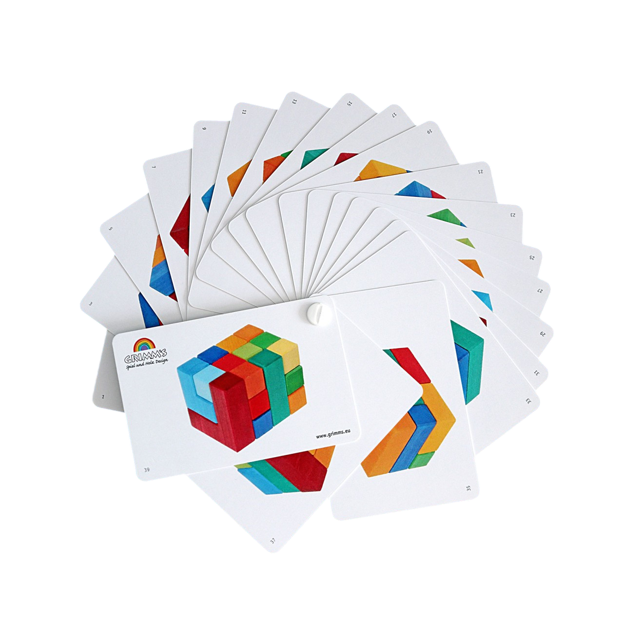 GRIMM's card fan building game square