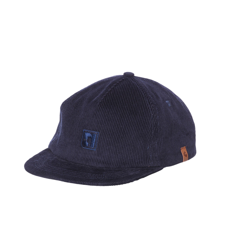 Women's cap corduroy navy