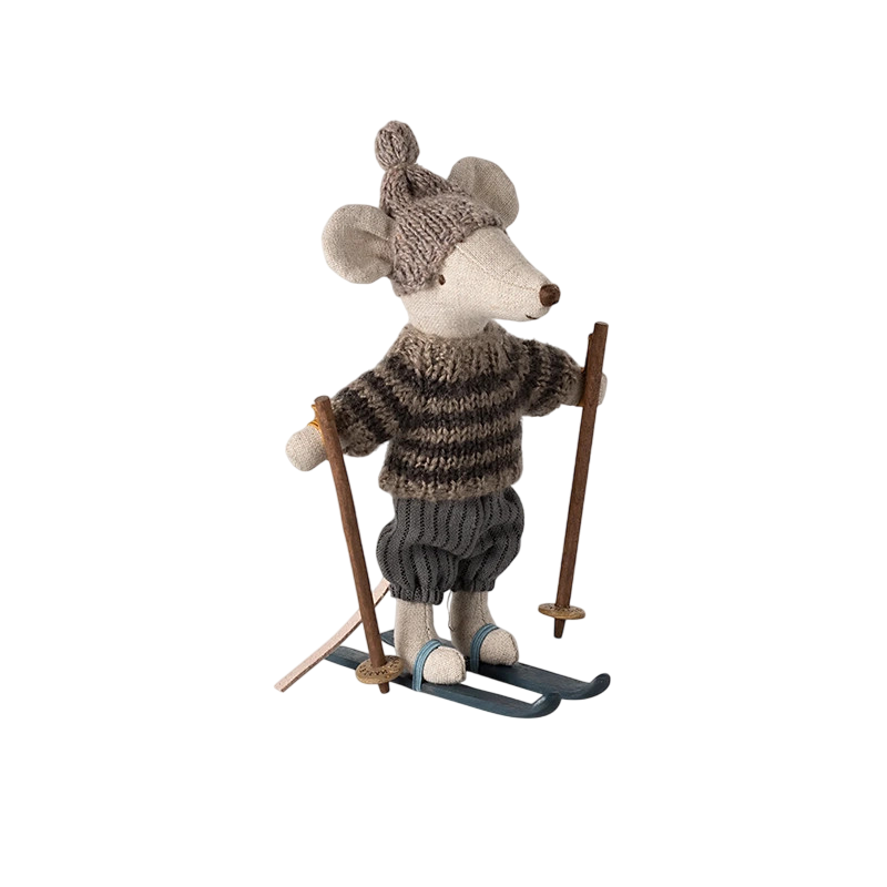 Maileg Maus grosser Bruder mit Skiset