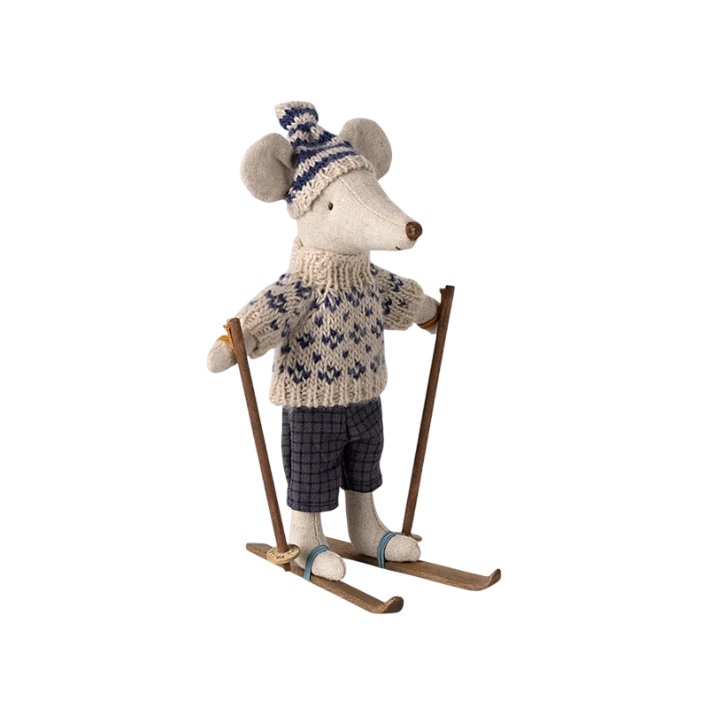 Maileg Maus Papa mit Skiset