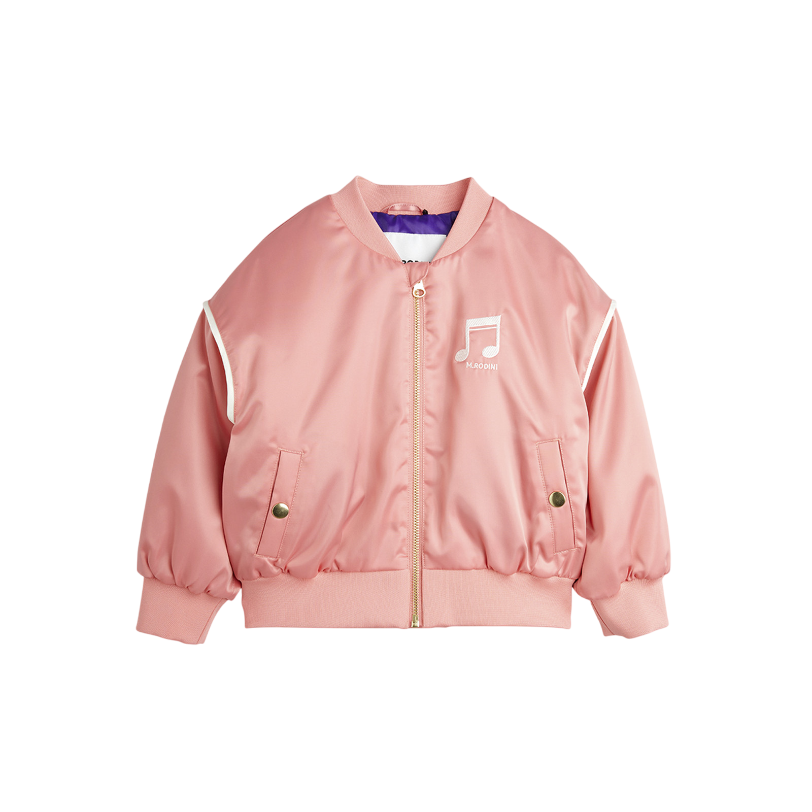 Jacket Note Chenille Satin Pink