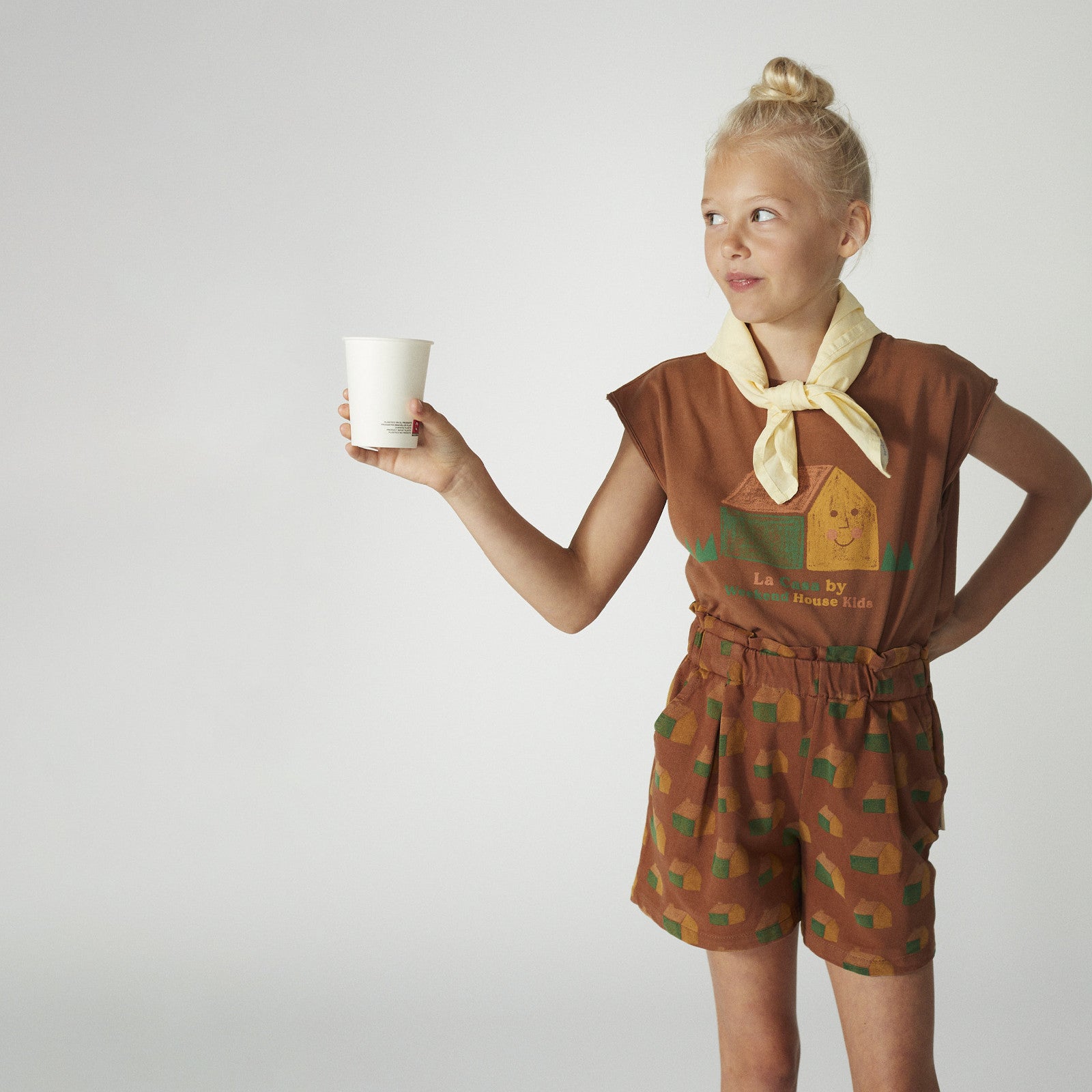 Shorts The House All Over Camel