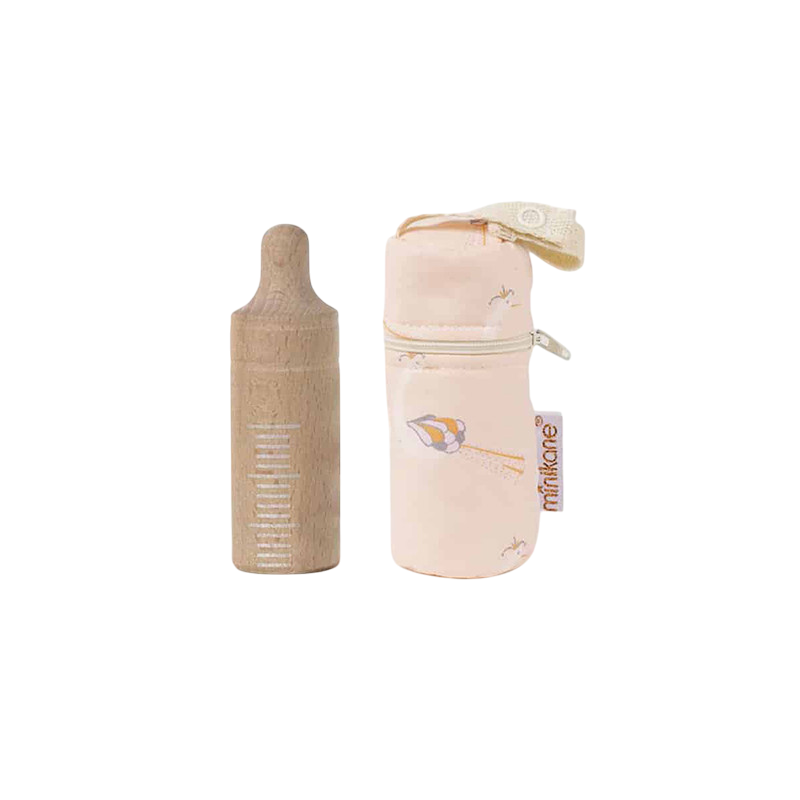 Set biberon de poupée paon