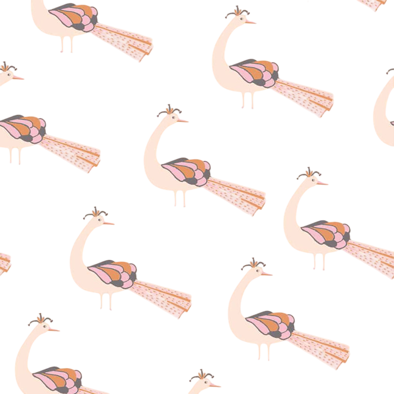 Set biberon de poupée paon