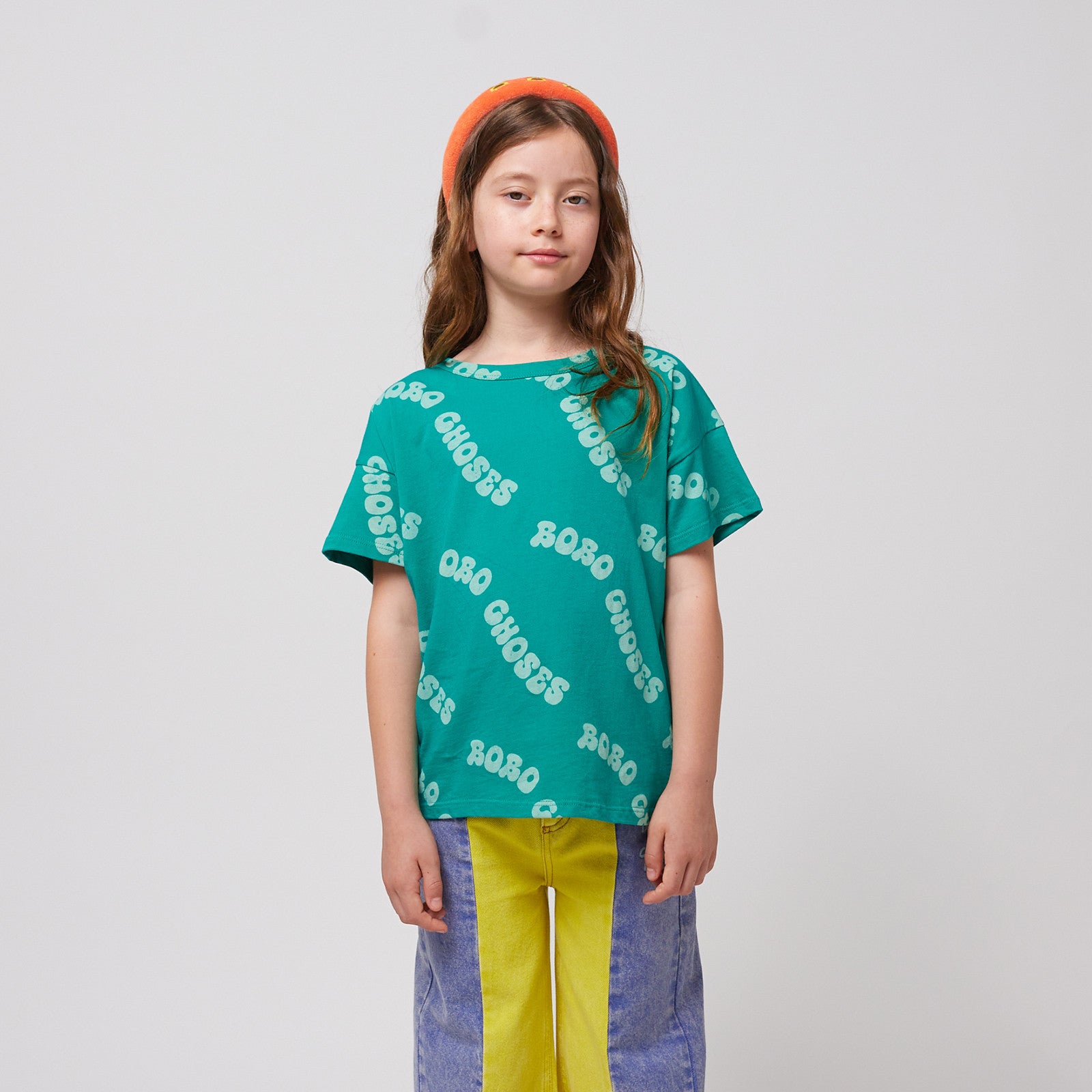 T-shirt Wavy Bobo Choses All Over Green