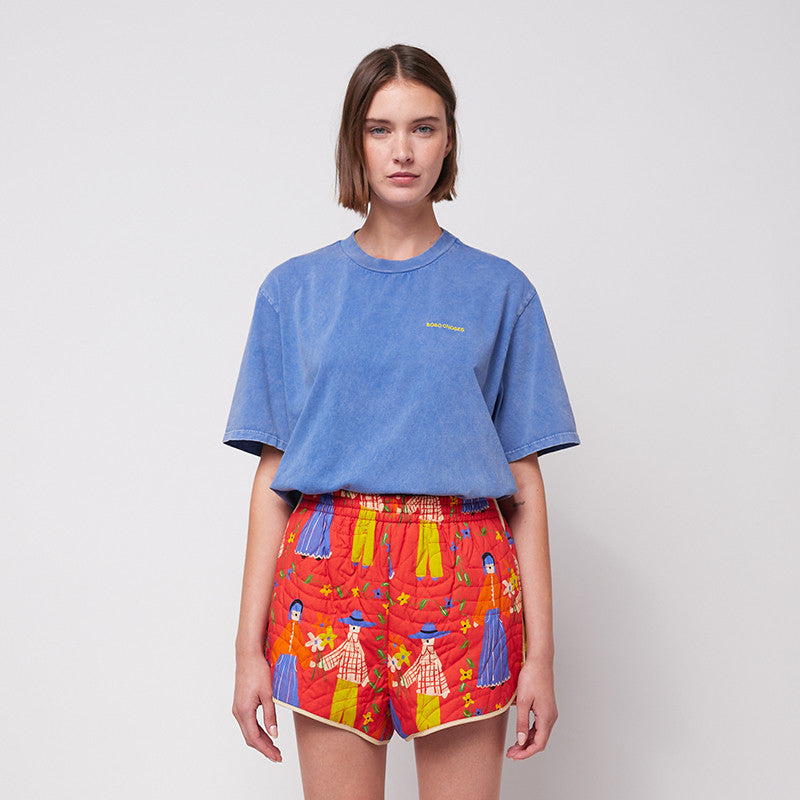 Shorts Couples Print Red