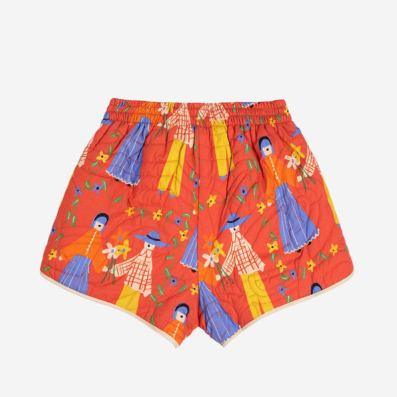 Shorts Couples Print Red