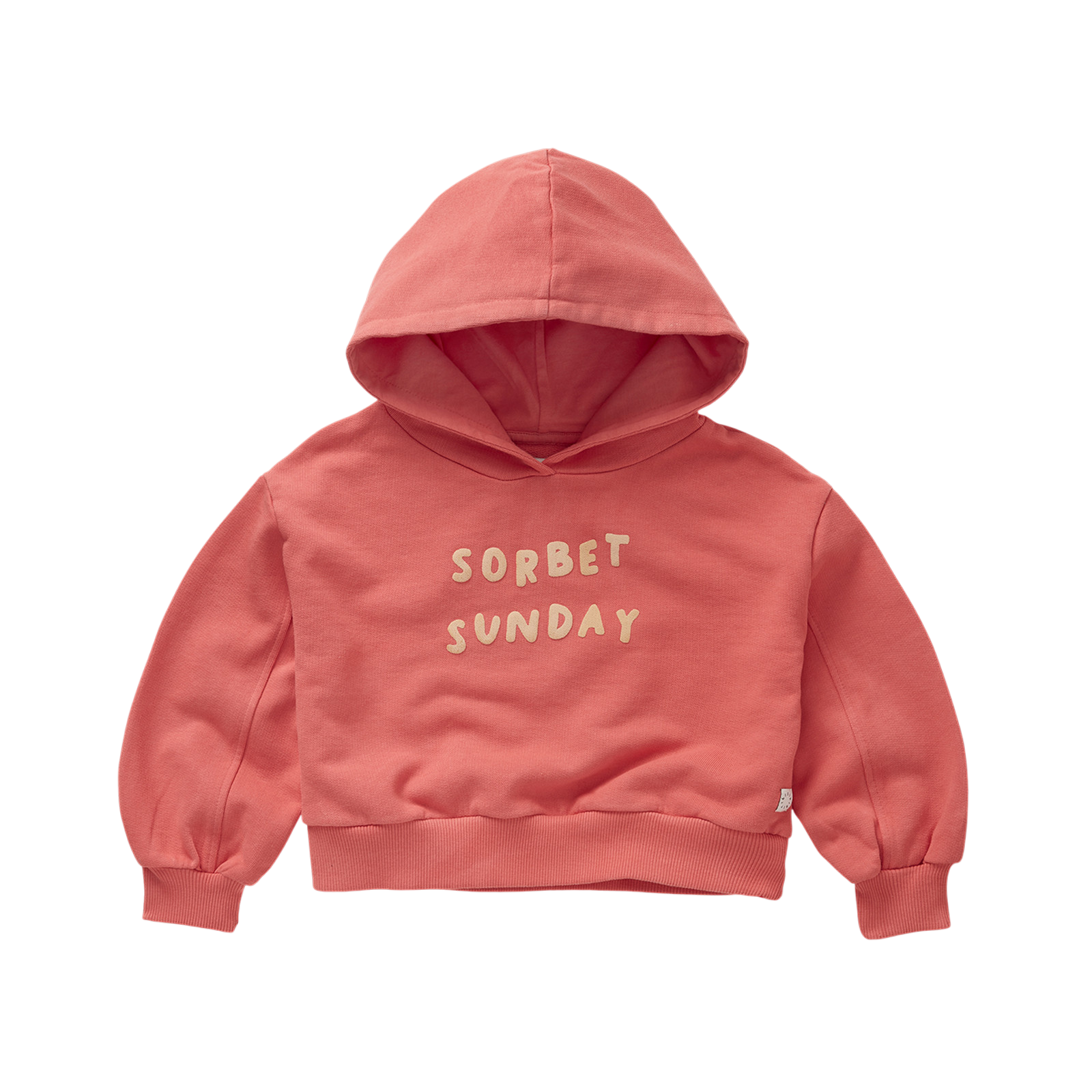 Hoodie Cropped Rose Petal