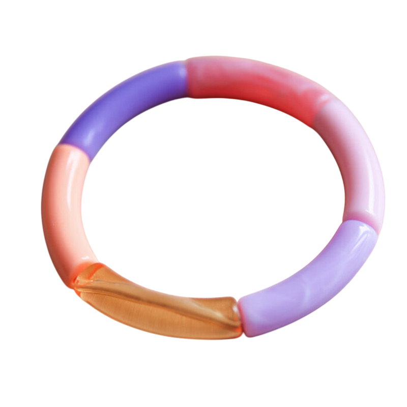 Armband Tube Susi pink lila orange rosa