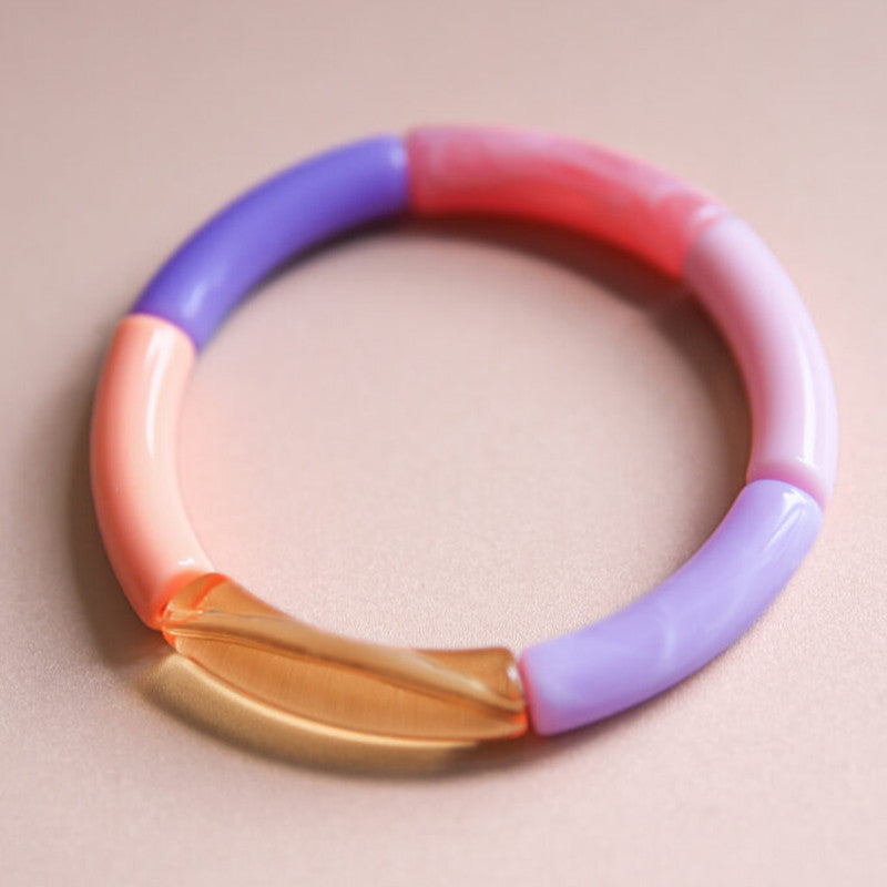Bracelet Tube Susi pink purple orange pink