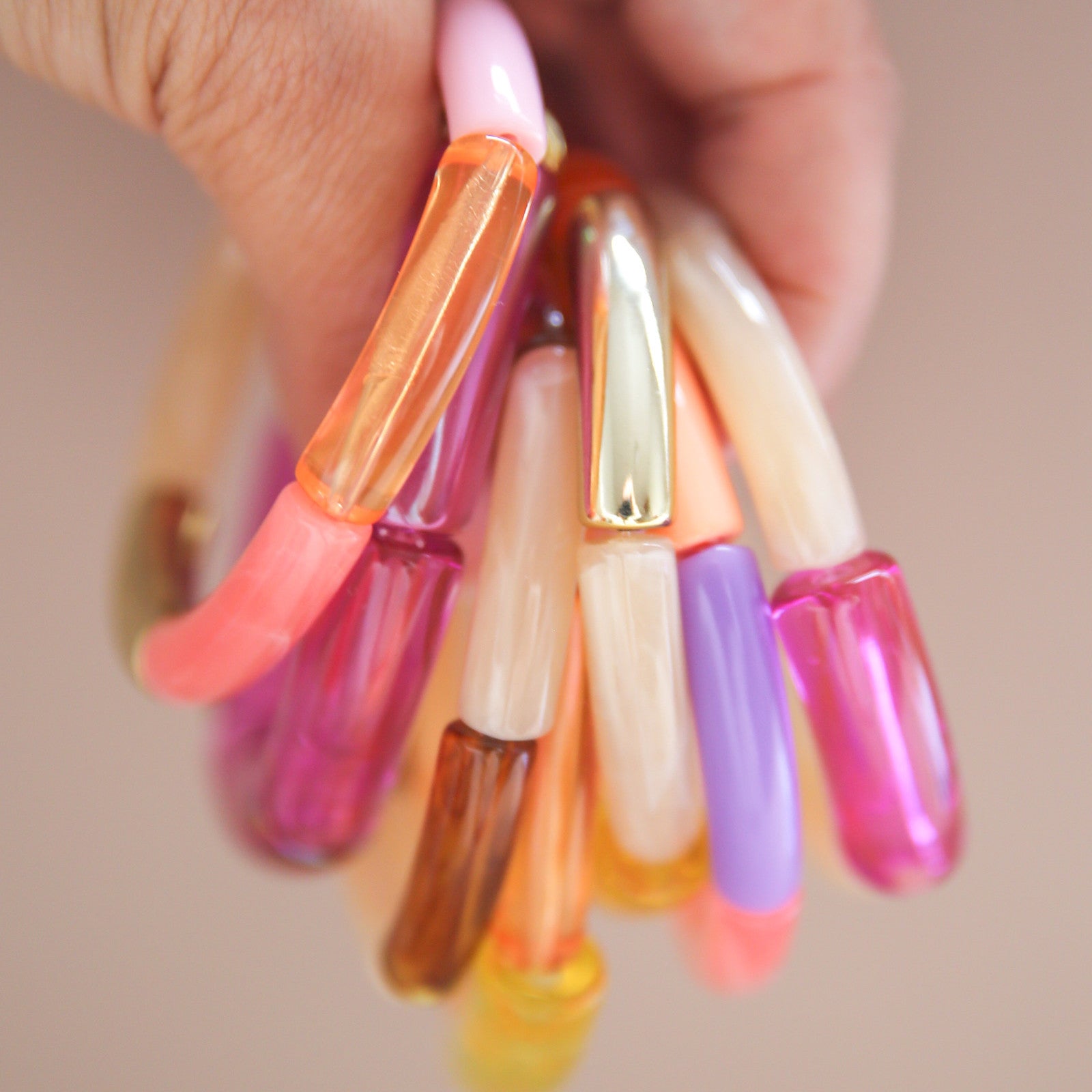 Bracelet Tube Susi pink purple orange pink