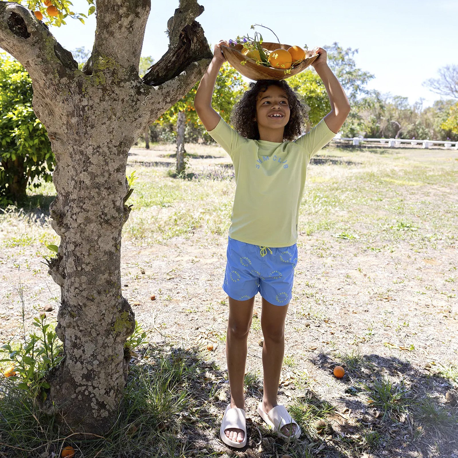 Short de bain UVP Print Breezy Blue