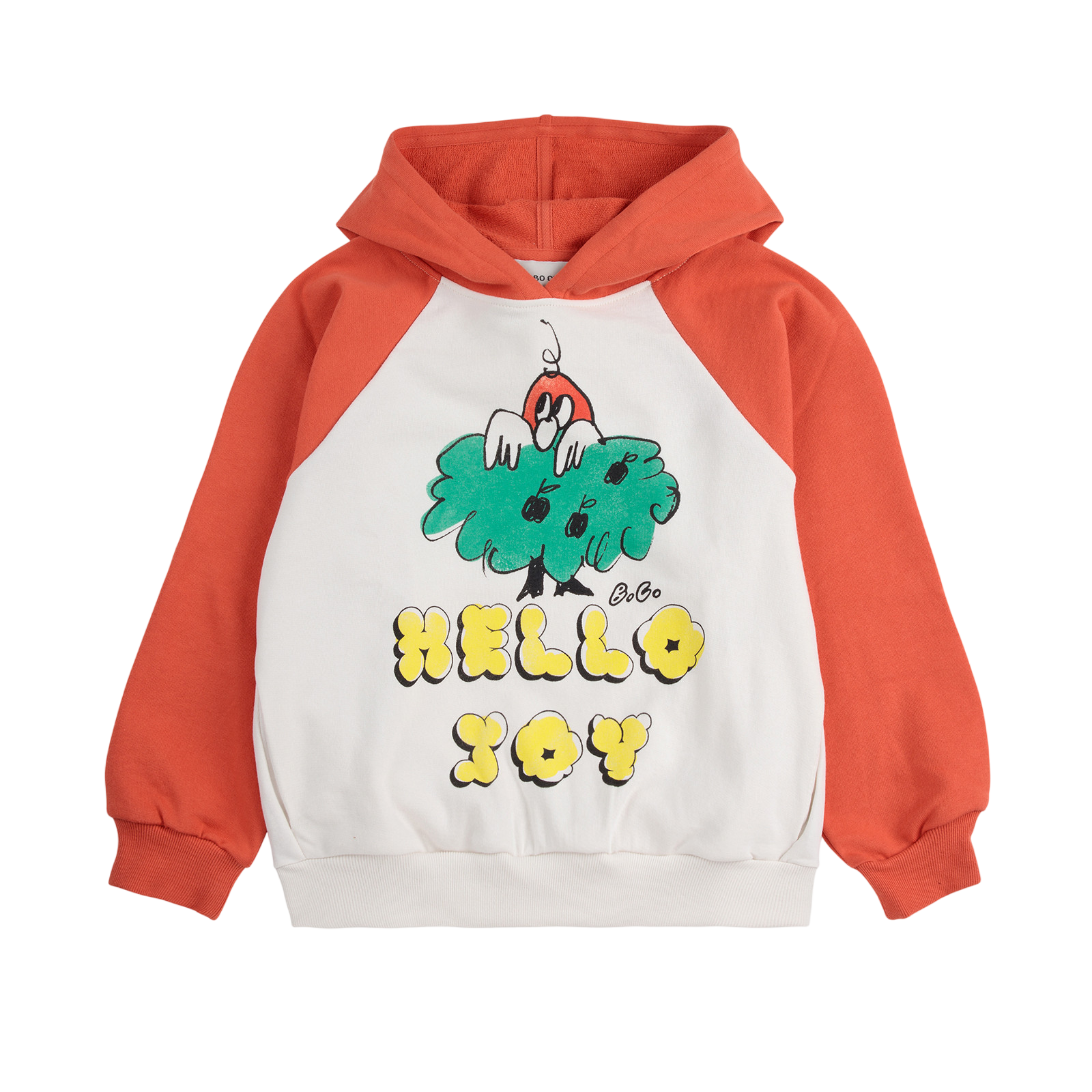 Hoodie Hello Joy Ranglan Multicolor