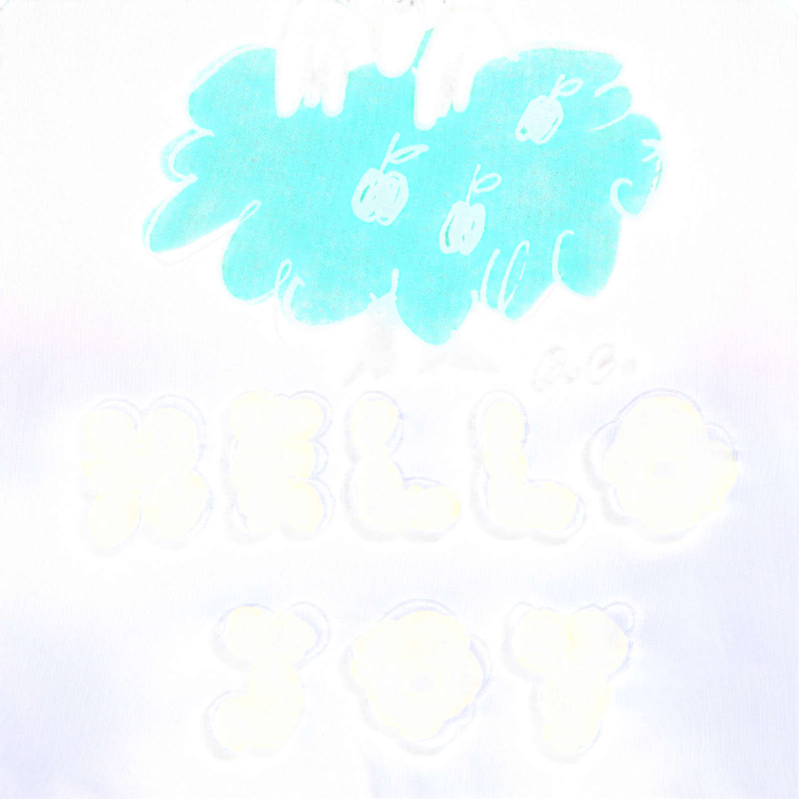 Hoodie Hello Joy Ranglan Multicolor