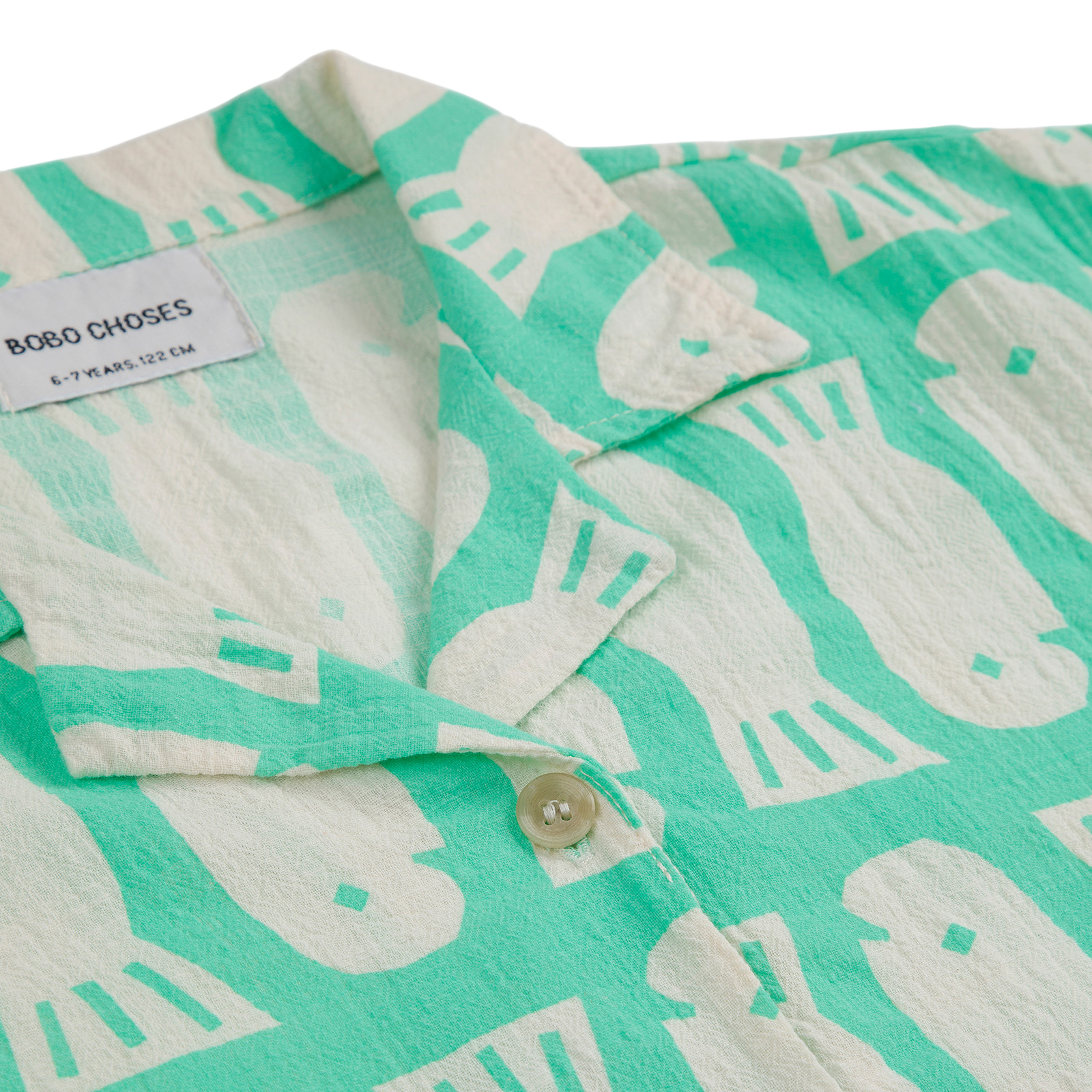 Lucky Fish All Over Light Green shirt