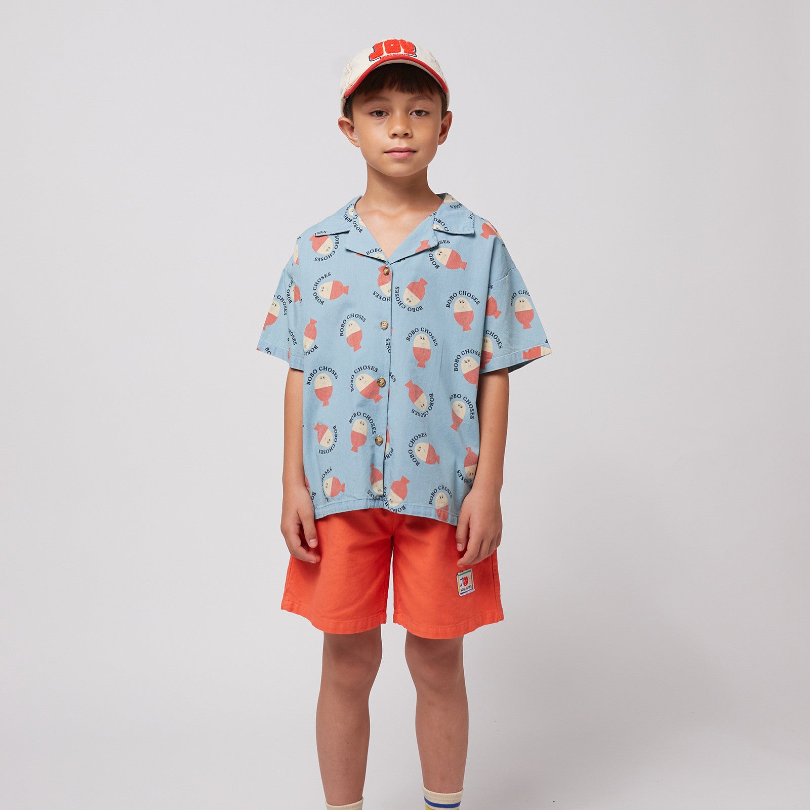 Morning Egg All Over Light Blue shirt