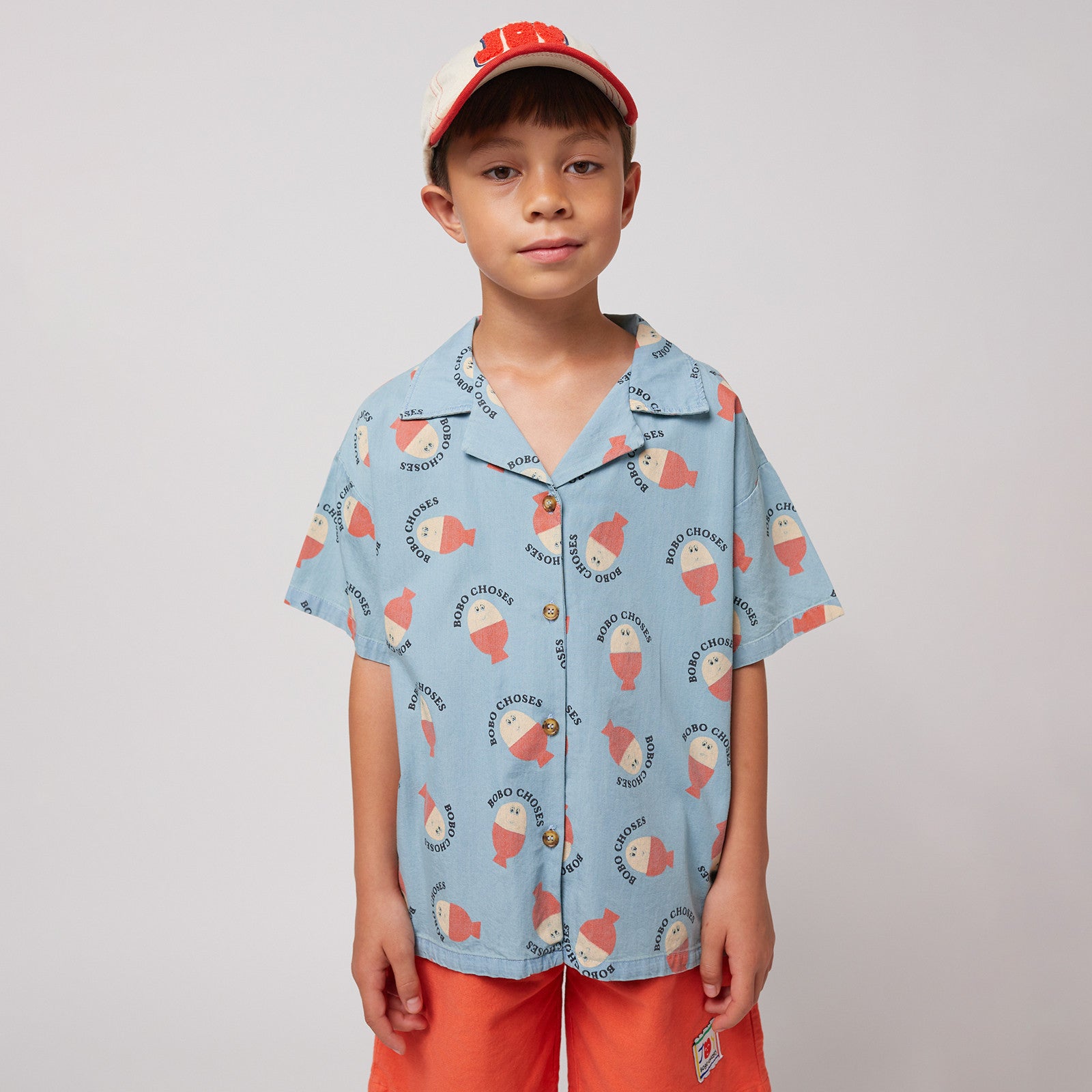 Morning Egg All Over Light Blue shirt