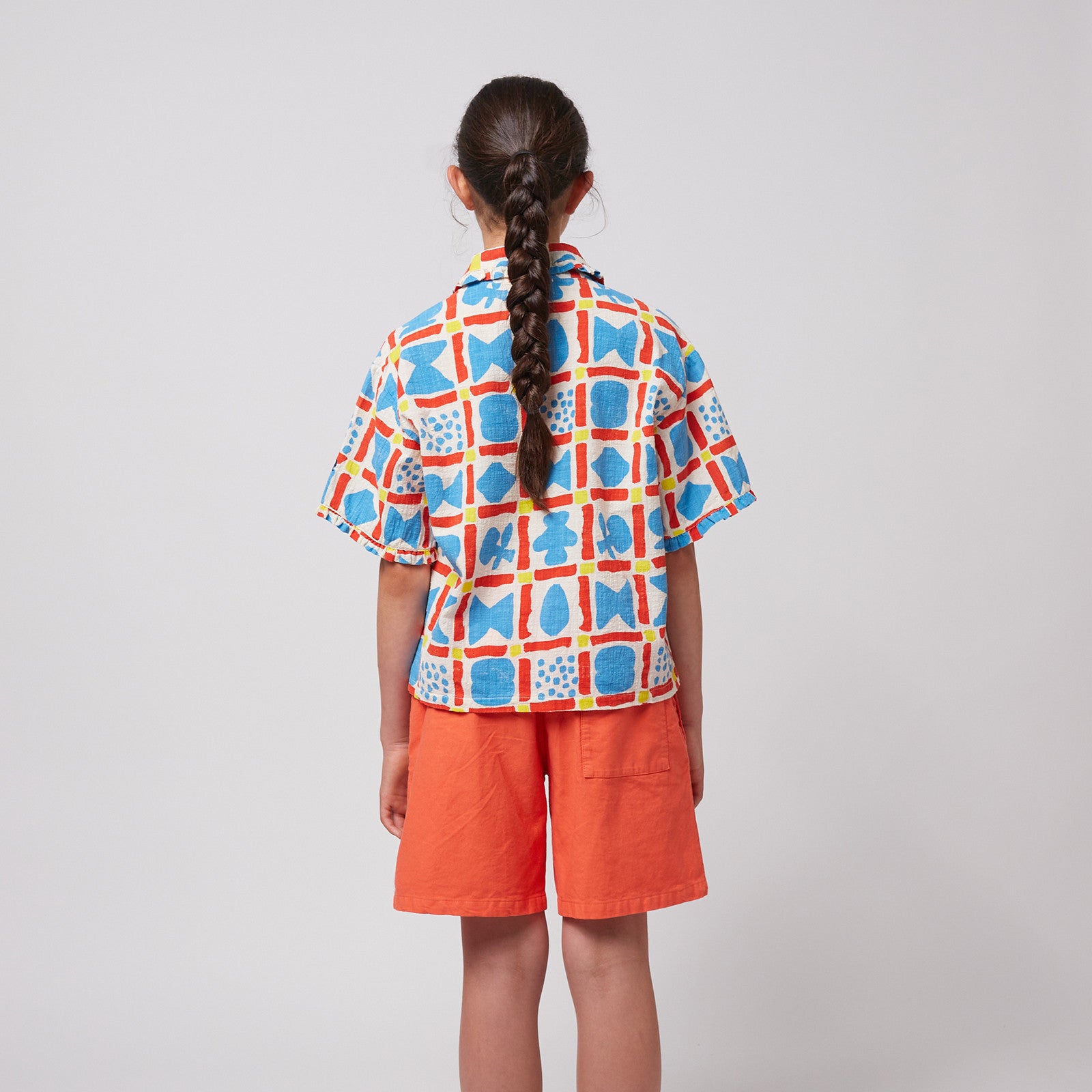 Blouse Geometric Game All Over Offwhite