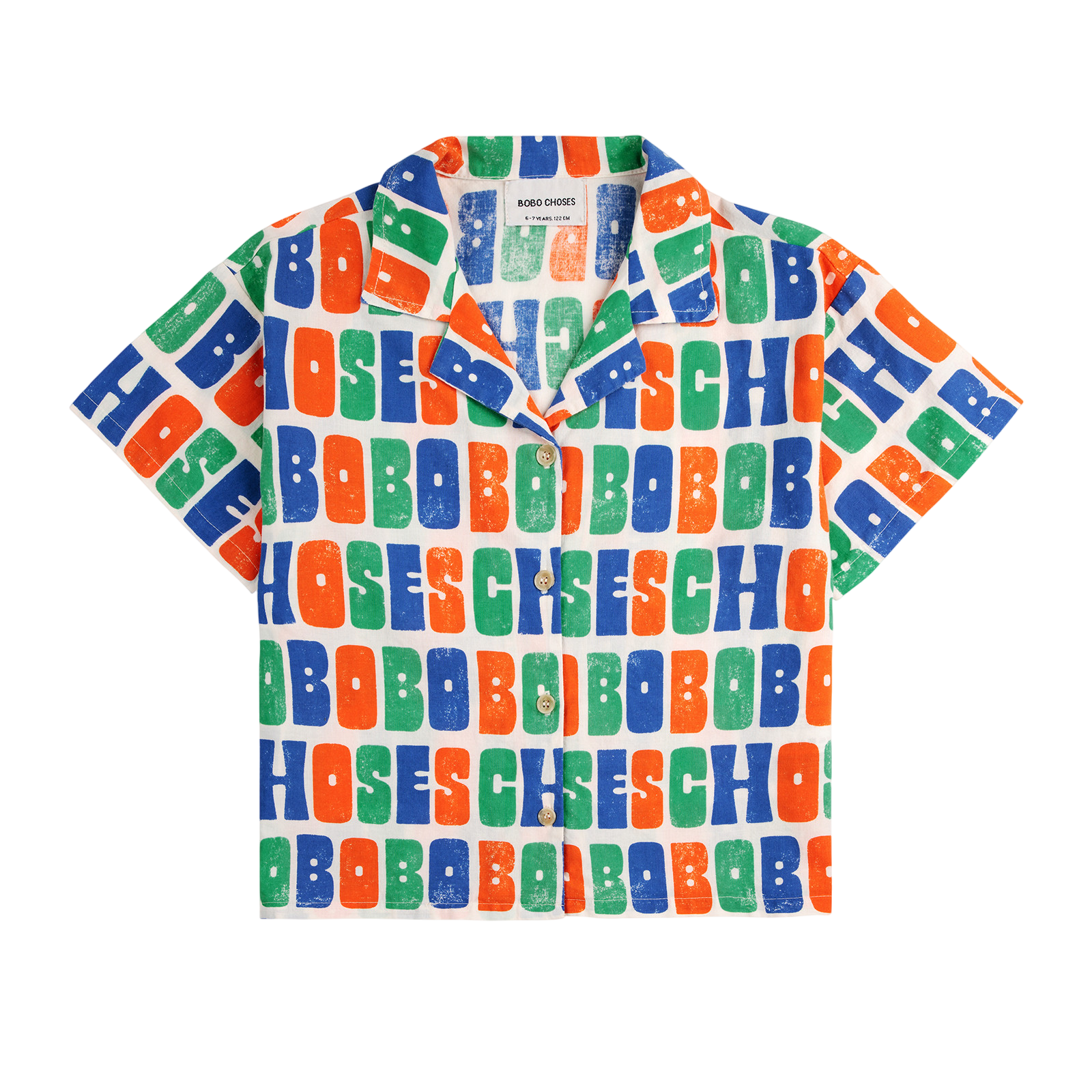 Shirt Multicolor Bobo Choses All Over Offwhite