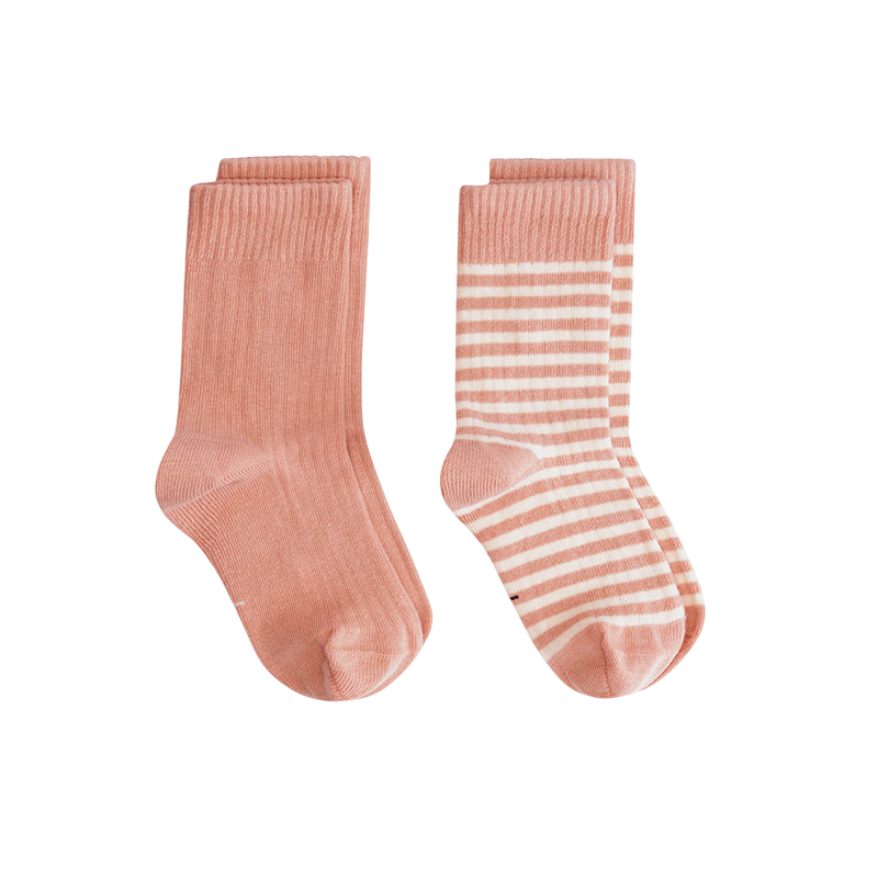 Lot de 2 chaussettes Faded Pink Cream