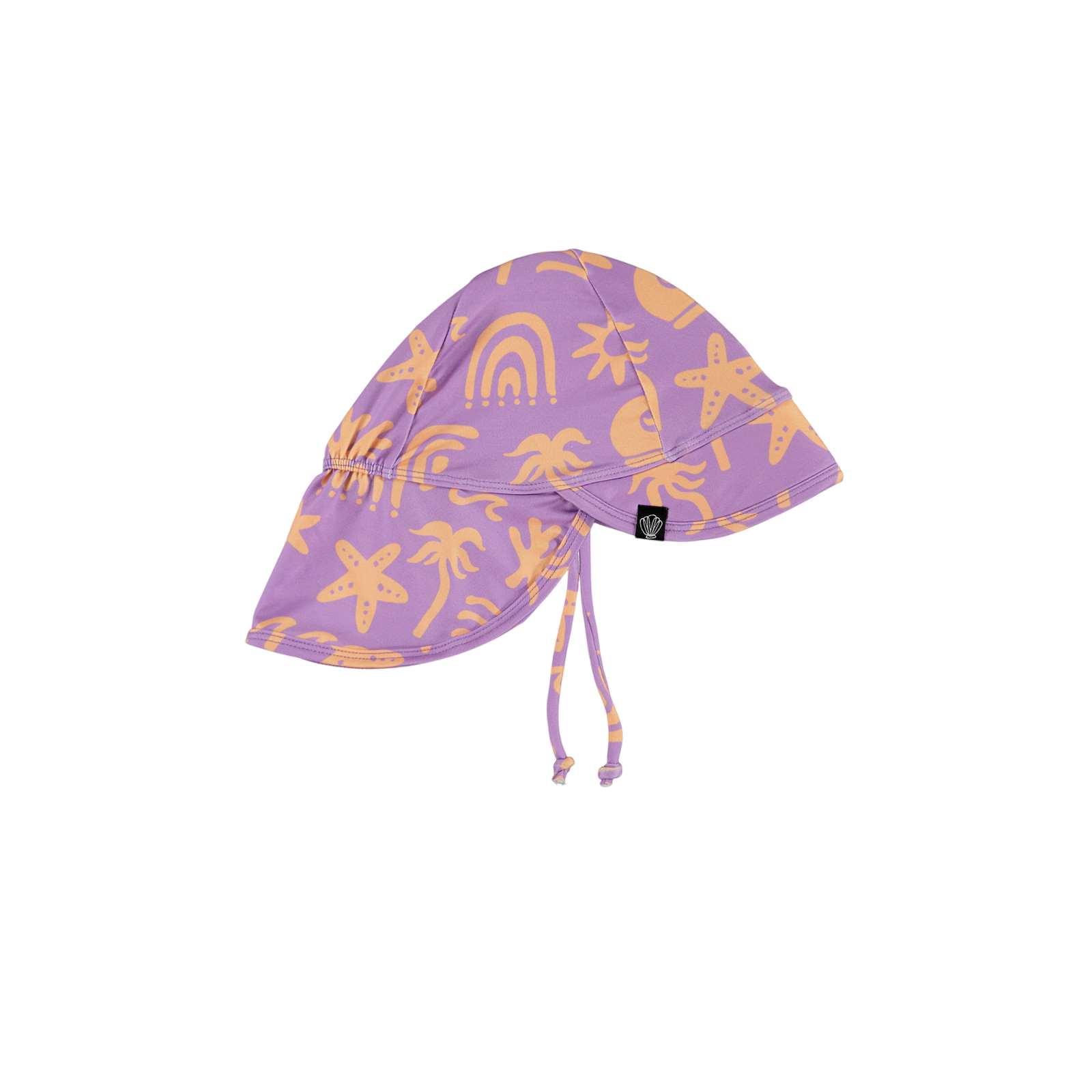 Baby sun hat UPF 50+ Tropical Vibes Violet - Main Image