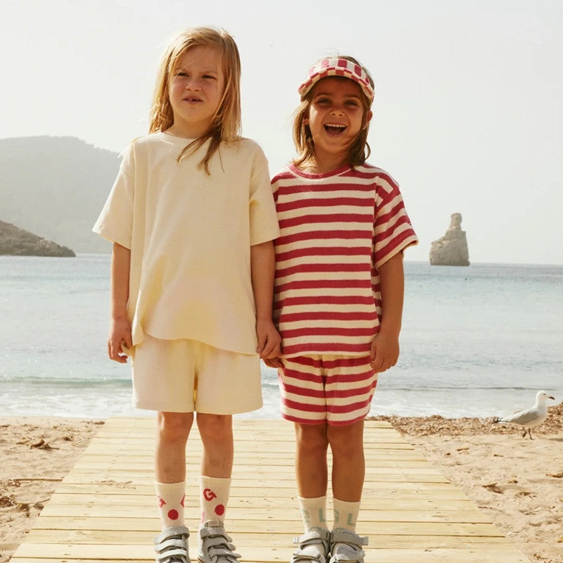 Cap Pop Terry Cherry Cream