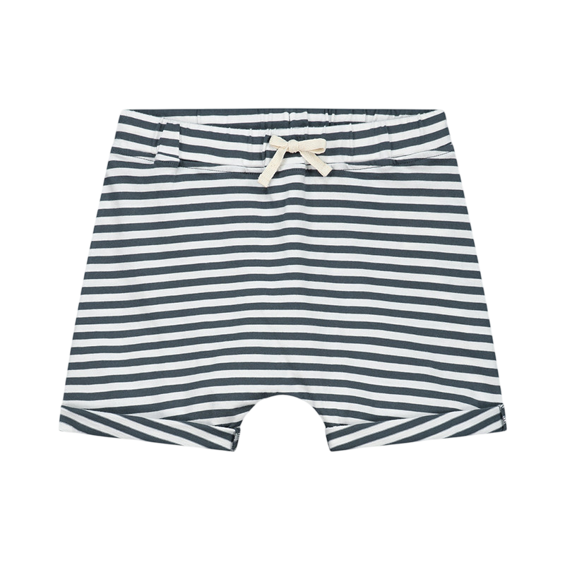 Short bleu gris blanc cassé