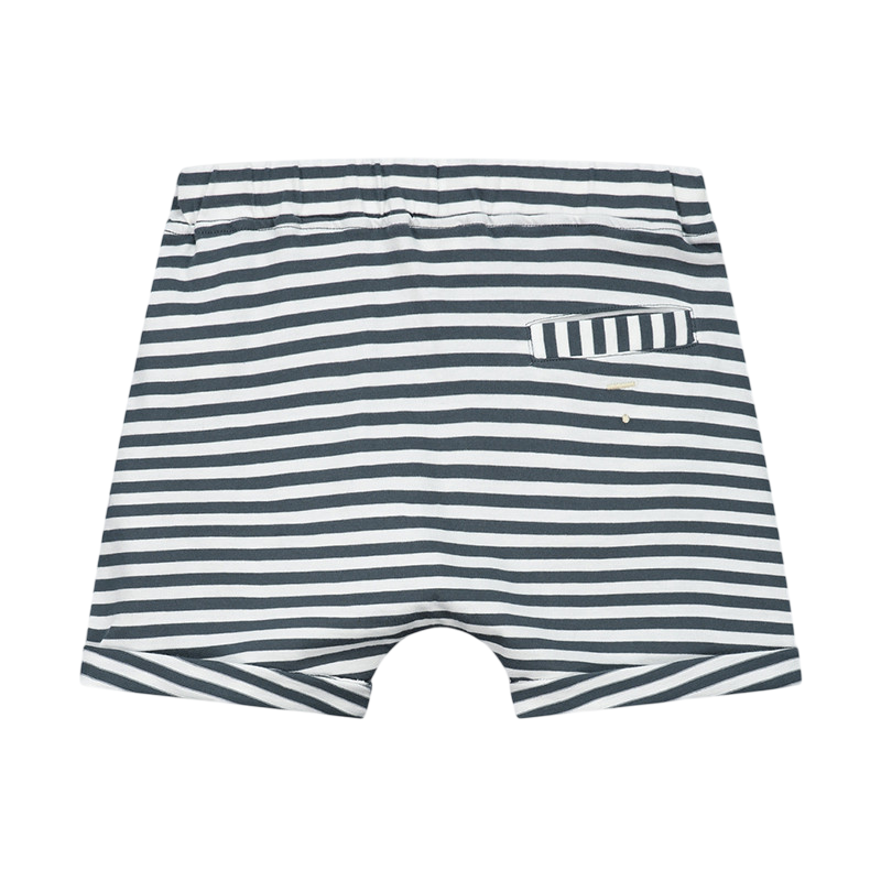 Short bleu gris blanc cassé