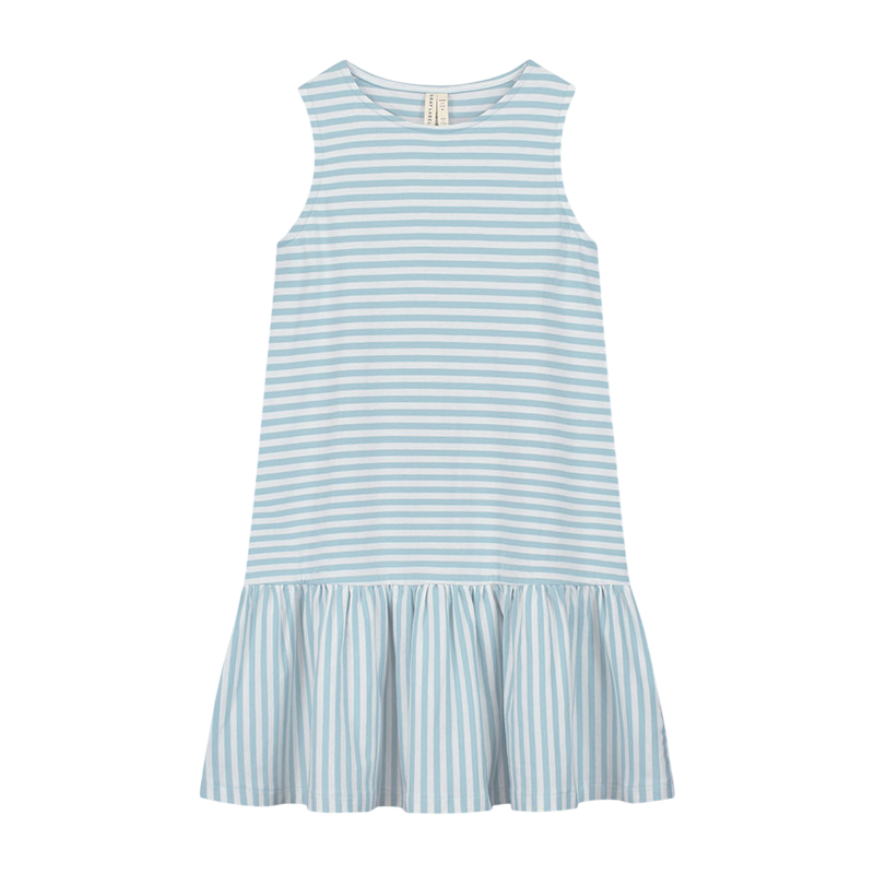 Dress Frill Sky Off White