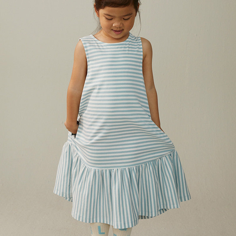 Robe Frill Sky blanc cassé