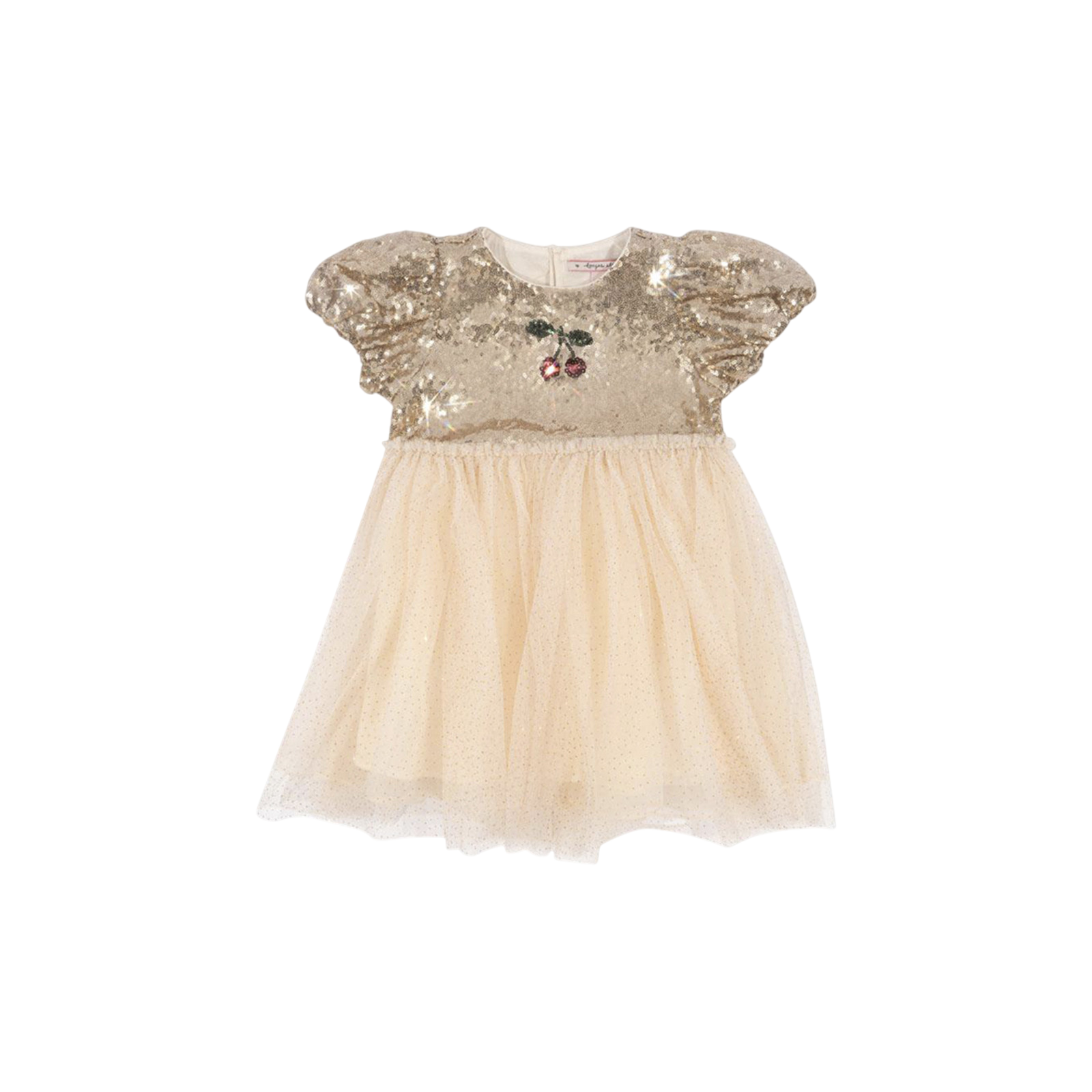 Kleid Starla Puff Sleeve Gold Blush