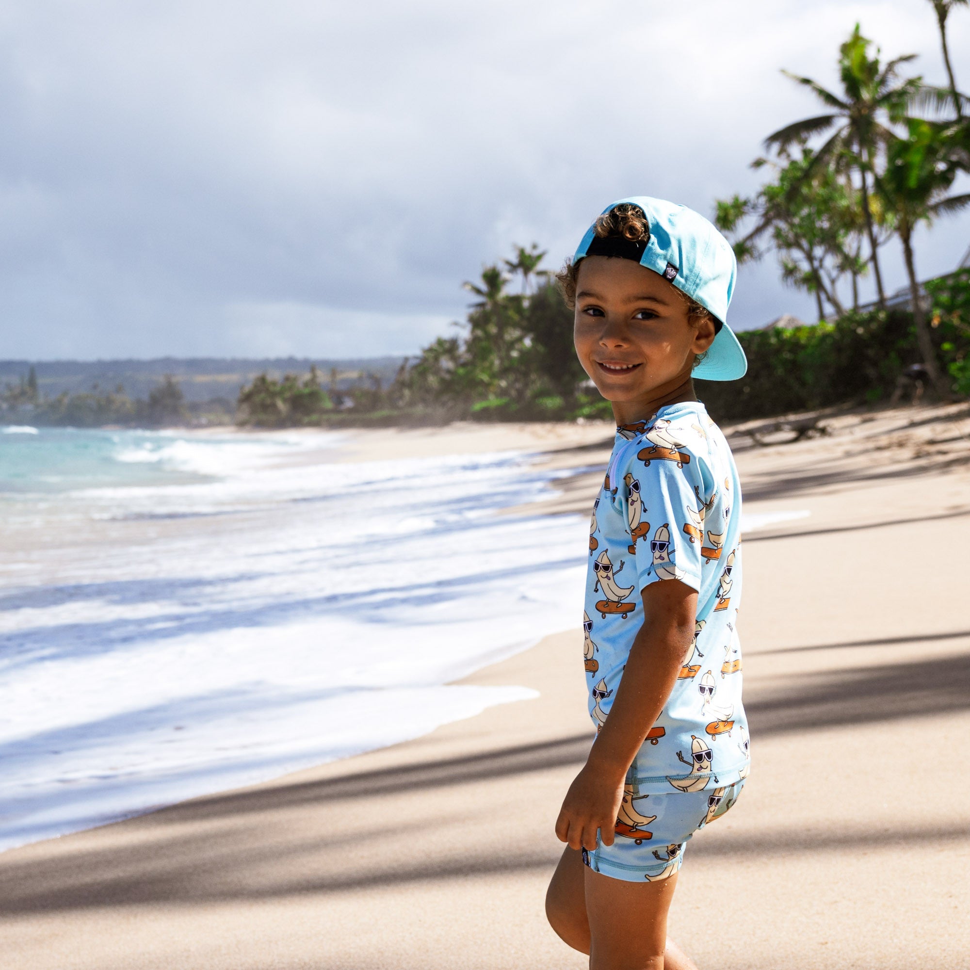 Swimming trunks UPF 50+ Let It Slide Blue