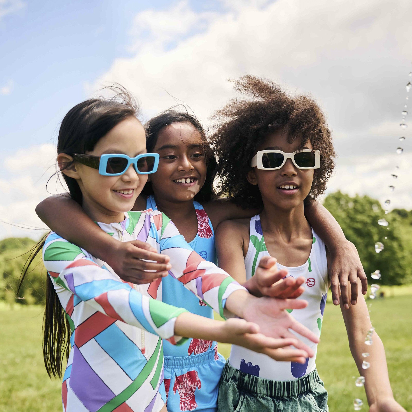 Cloud Kite Check swimsuit