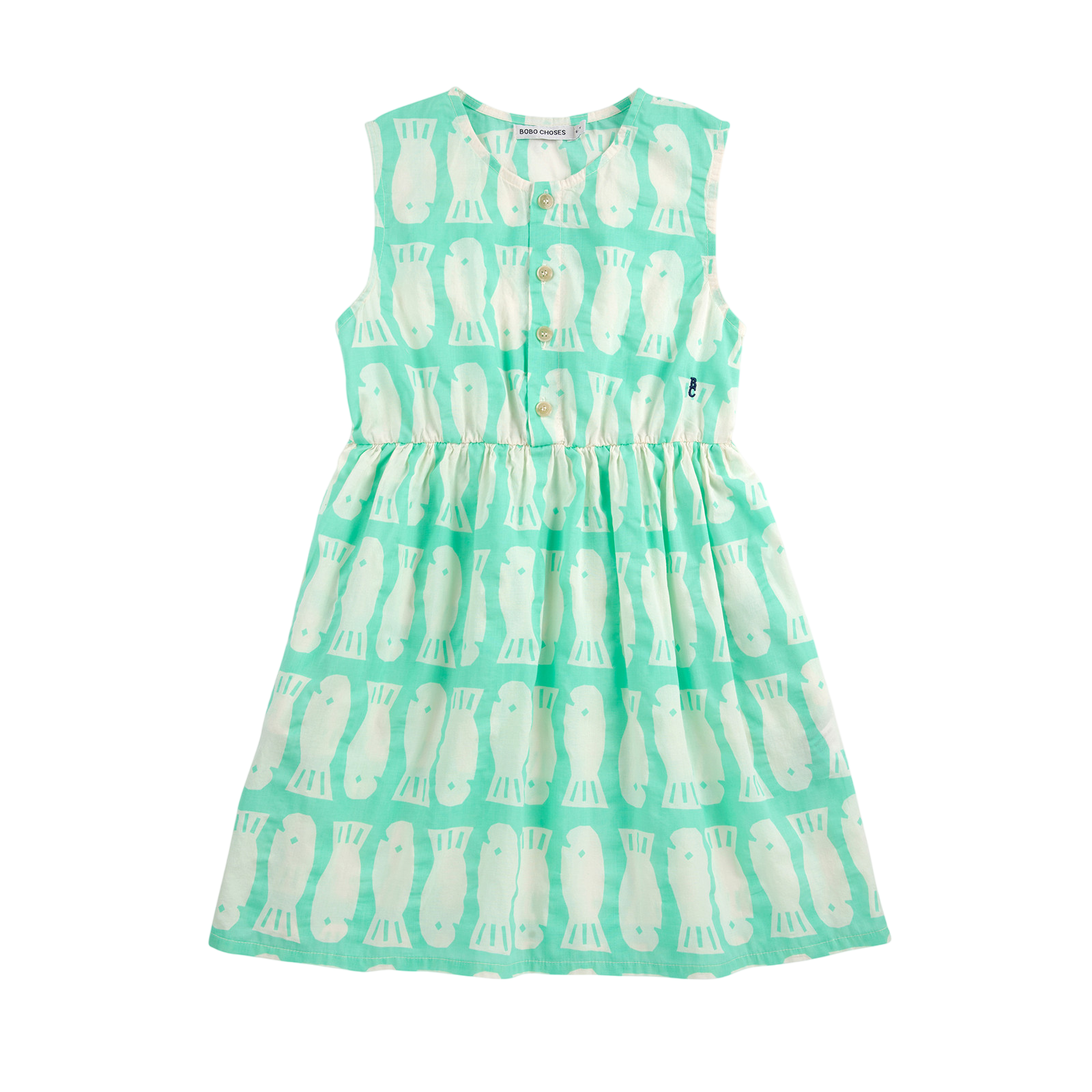 Kleid Lucky Fish All Over Sleeveless Light Green