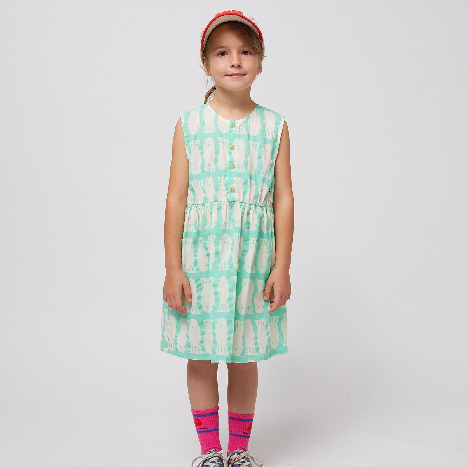 Kleid Lucky Fish All Over Sleeveless Light Green