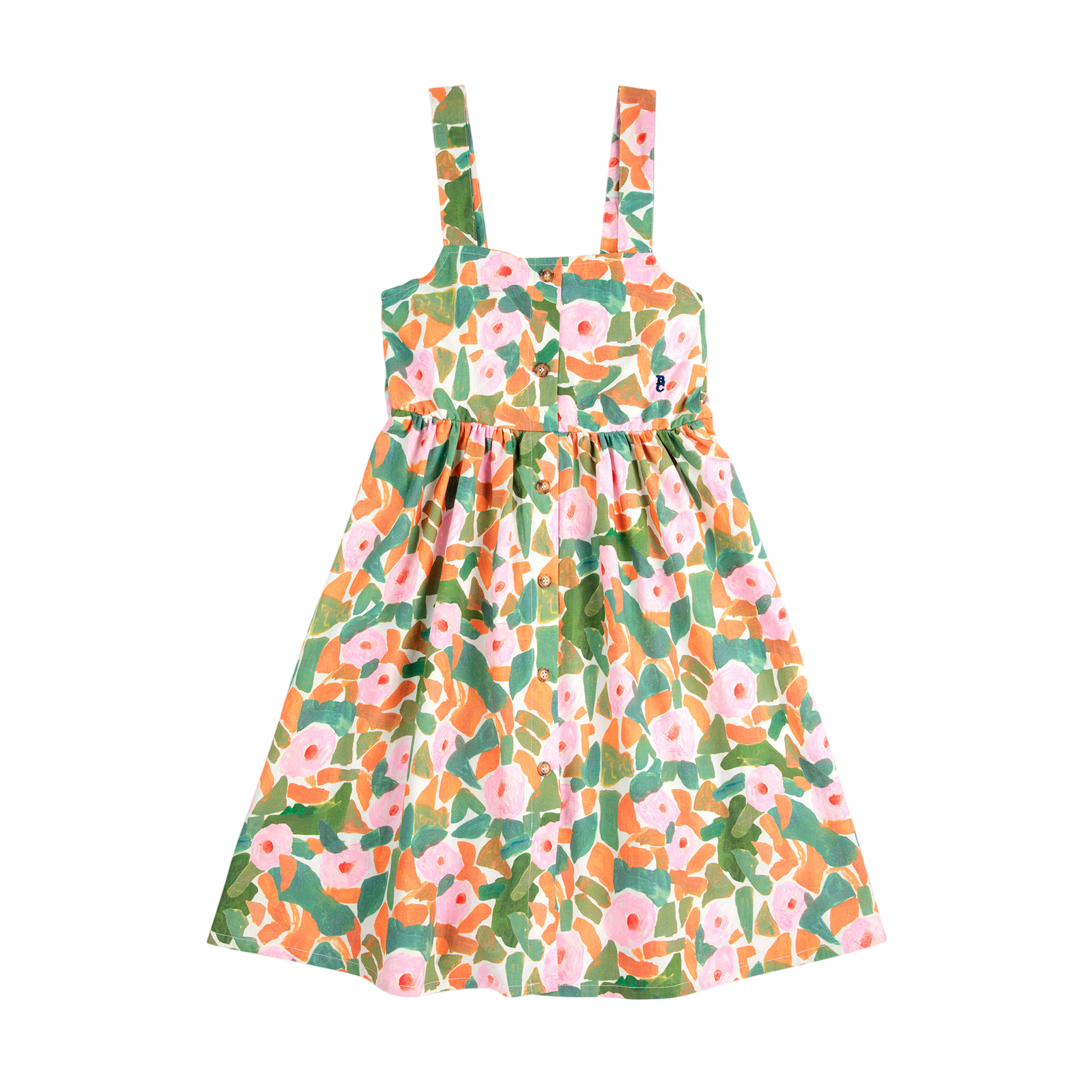 Kleid Floral Strap Multicolor