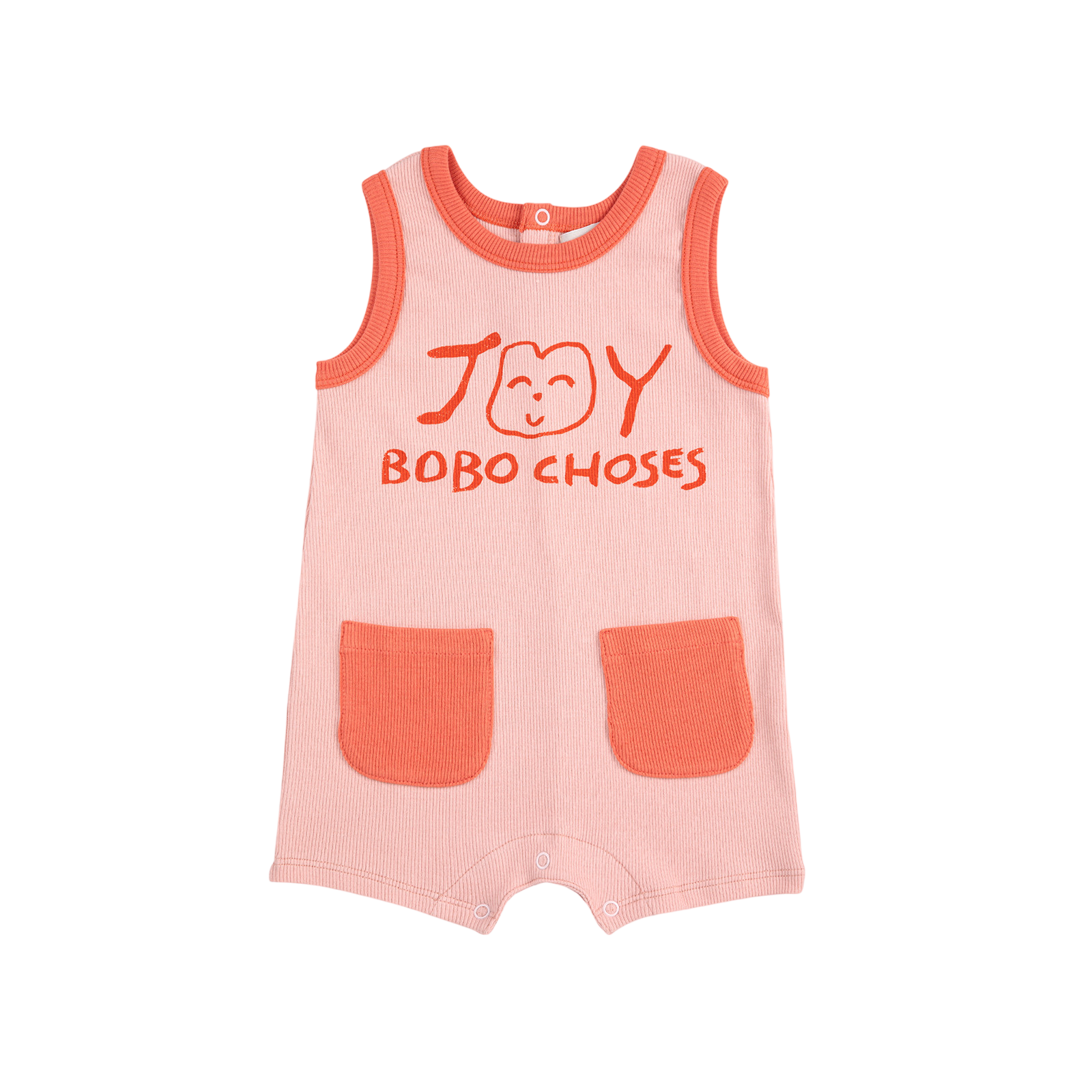 Baby Einteiler Smiling Light Pink