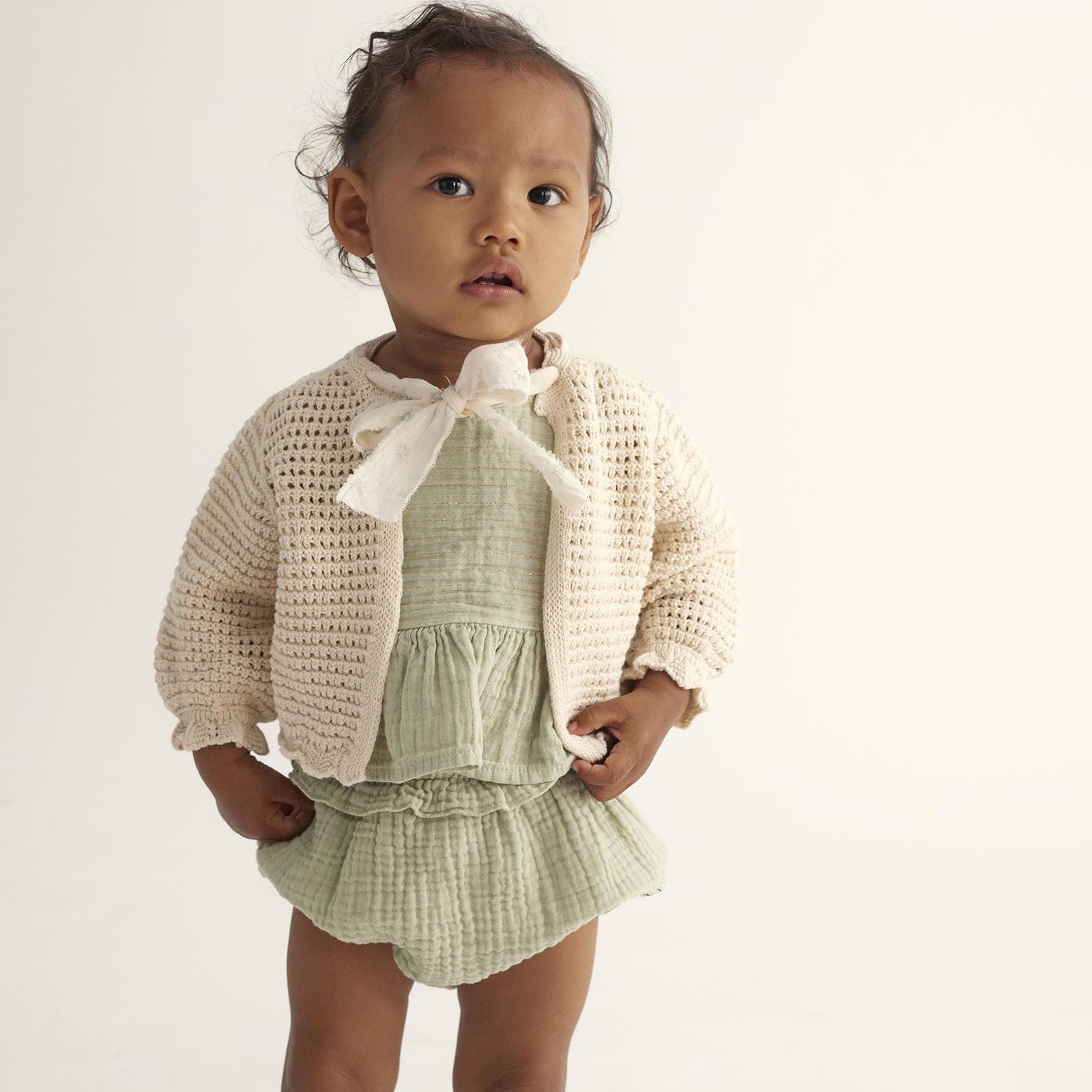 Baby shorts Ines Tender Green