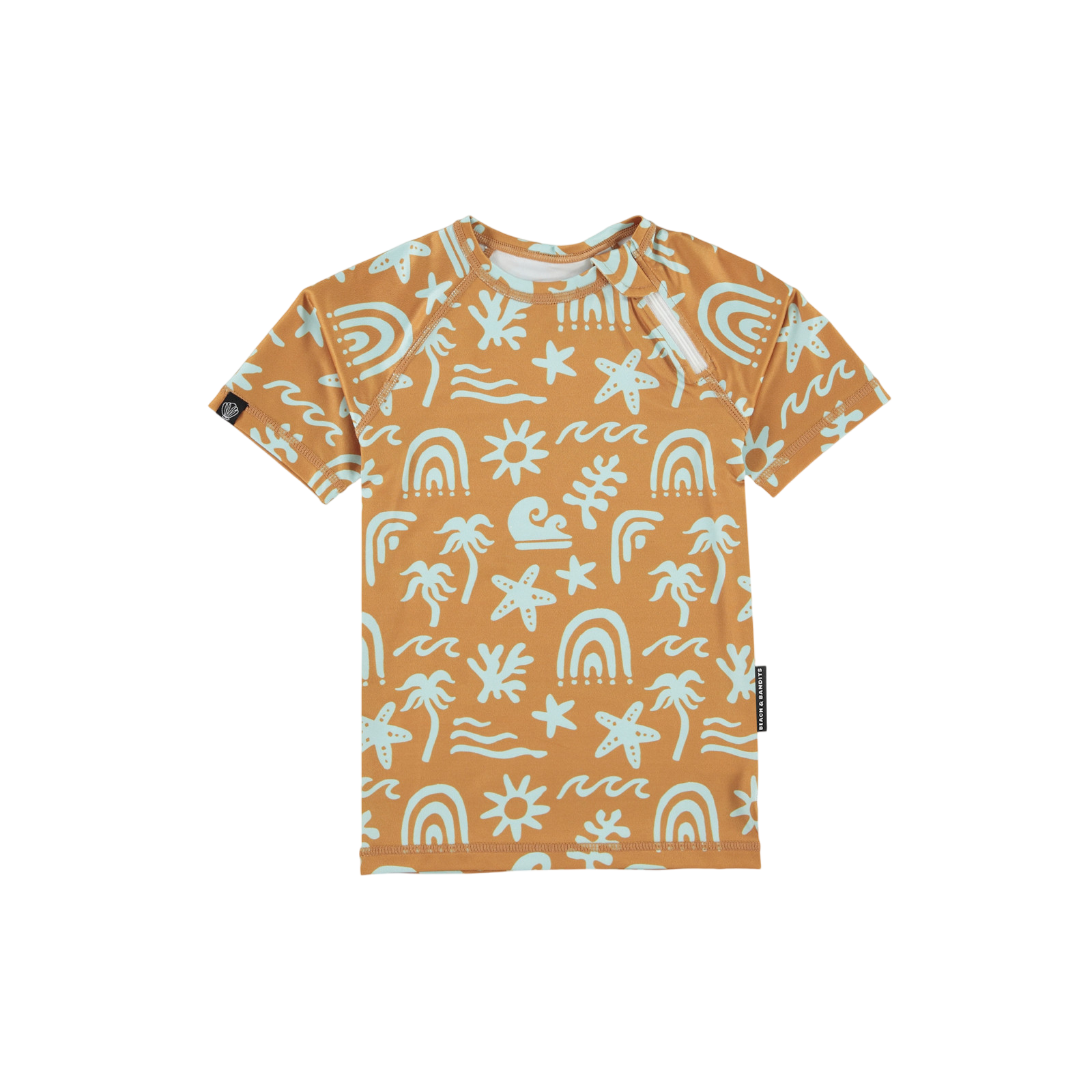 Badeshirt UPF 50+ Tropical Vibes Blue