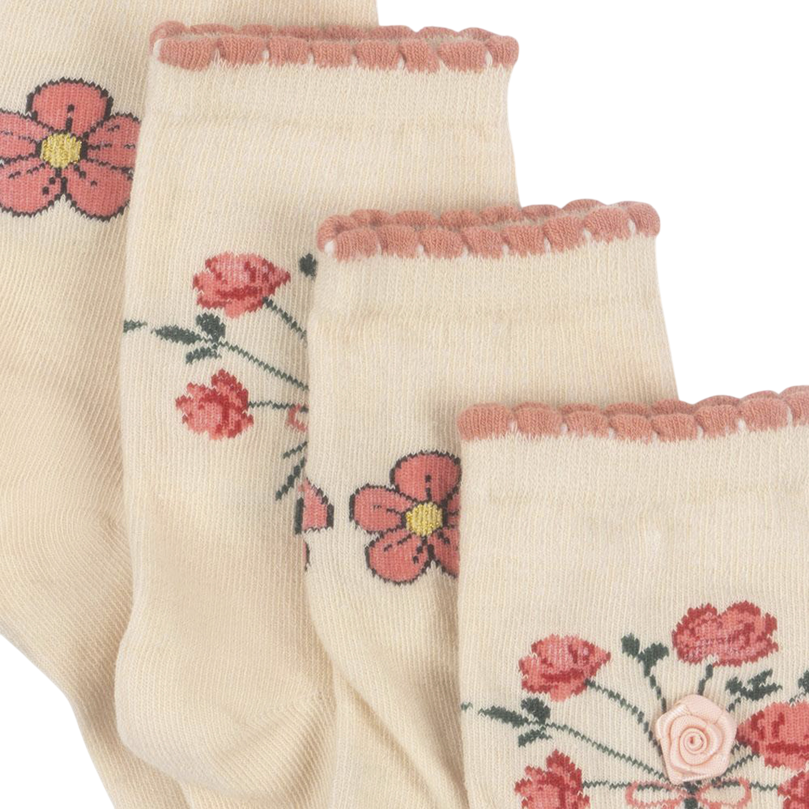 Socks 2 Pack Rose Rose Mix